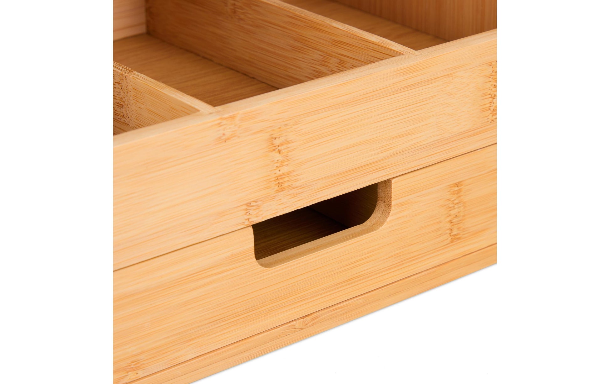 Relaxdays Teebeutelbox Bambus, 9 Fächer, Hellbraun