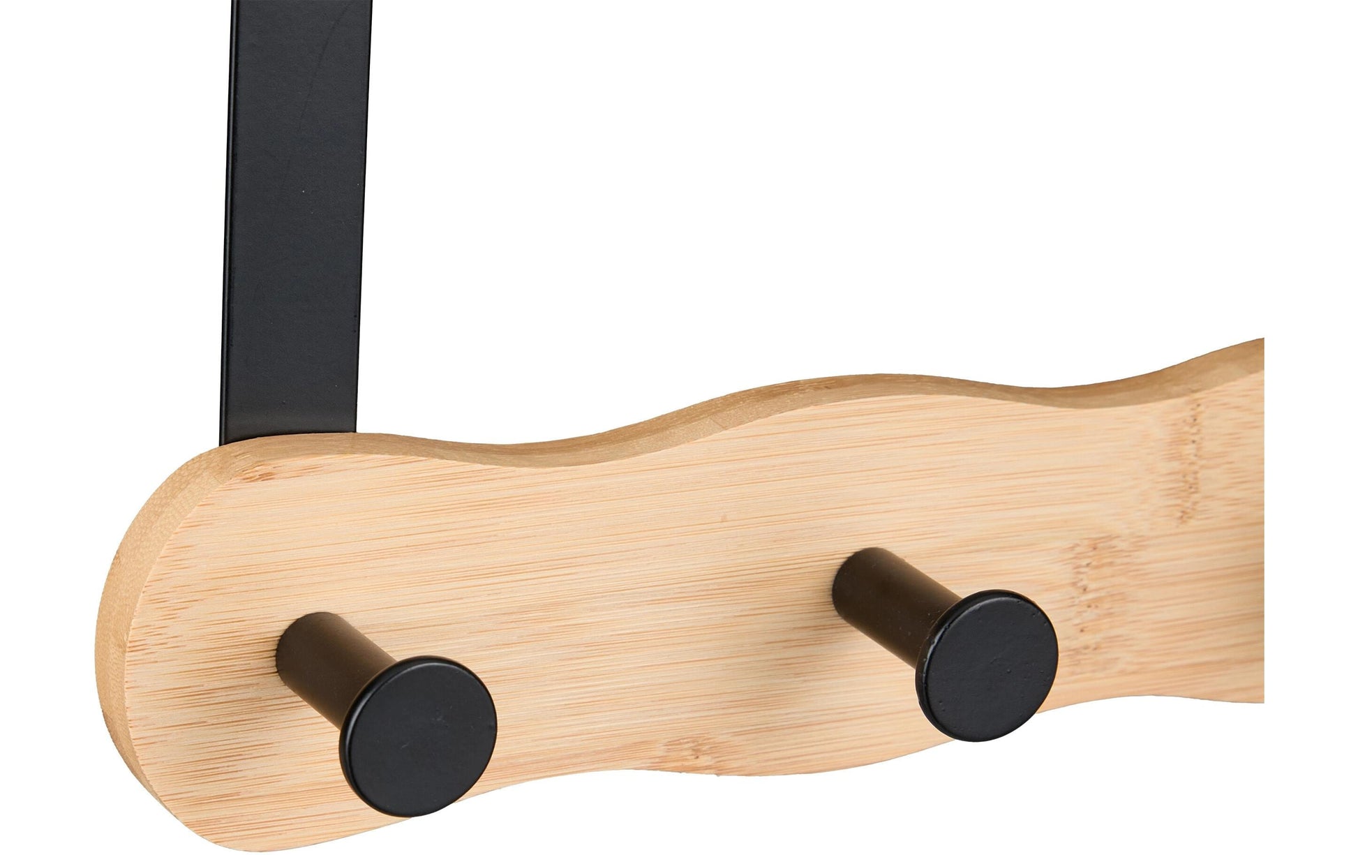 Relaxdays Wandgarderobe 5 Haken – Bambus/Stahl – Hellbraun