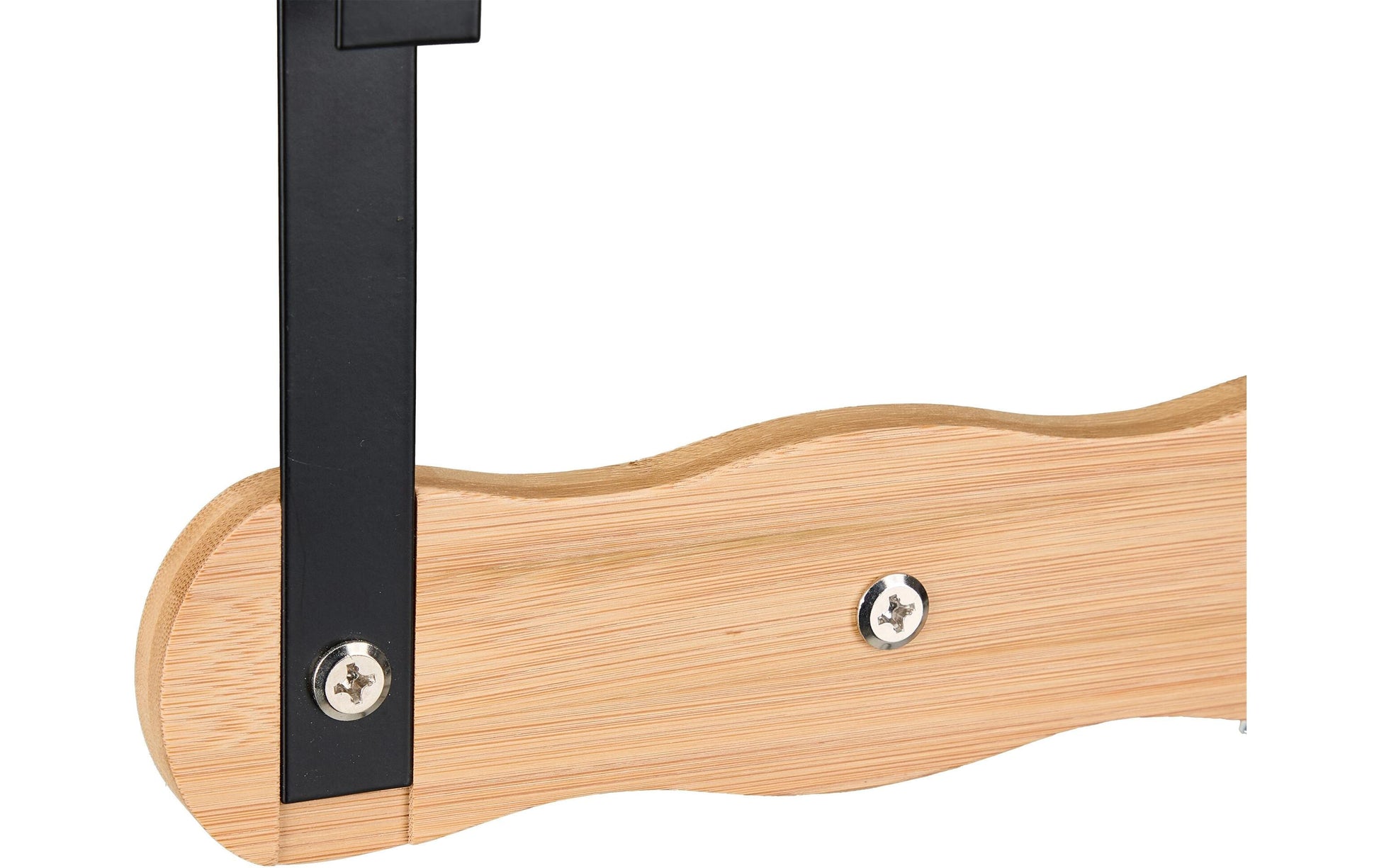 Relaxdays Wandgarderobe 5 Haken – Bambus/Stahl – Hellbraun
