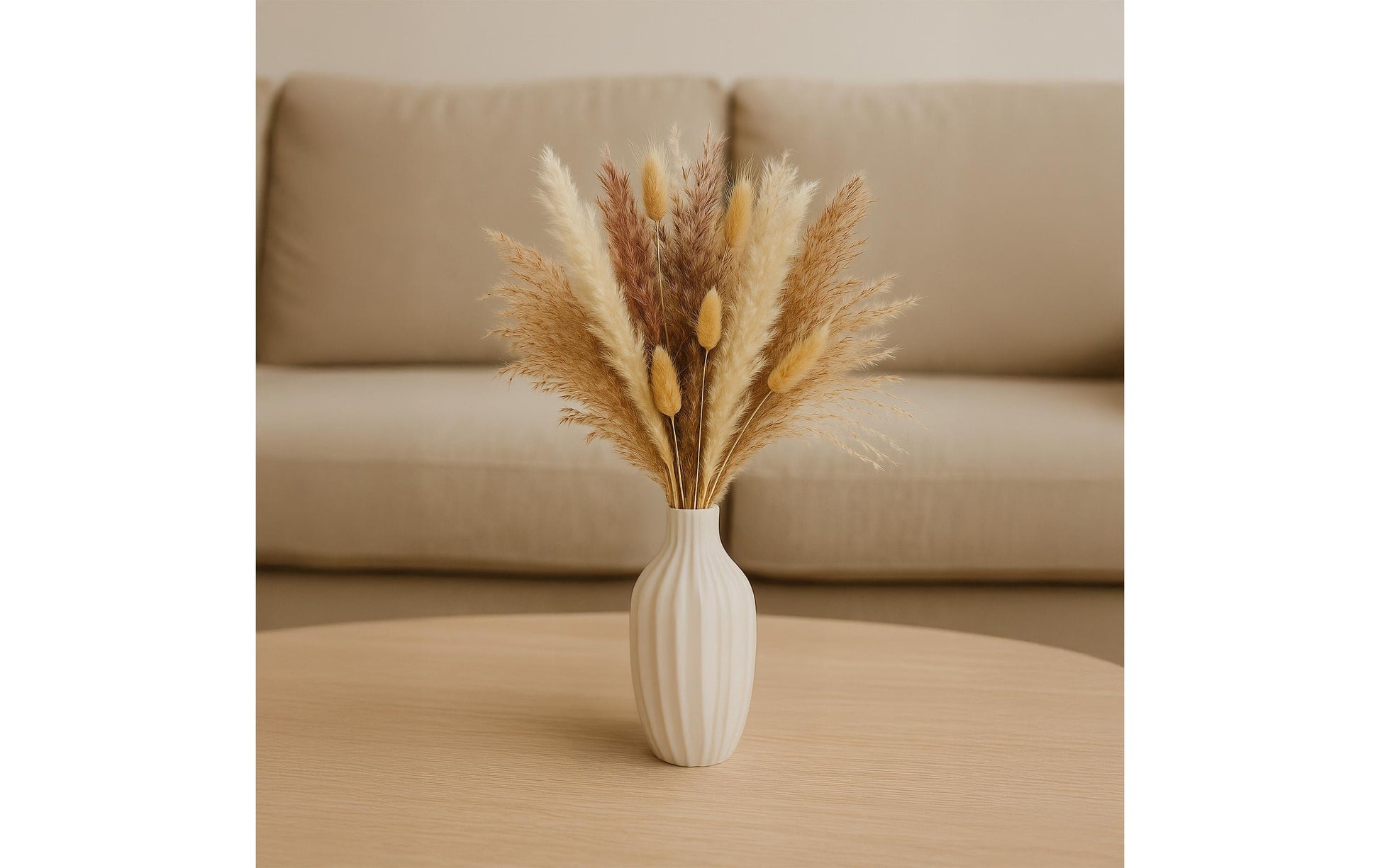 Relaxdays Trockenblumen – Mehrfarbig – 41 cm – 144er-Pack