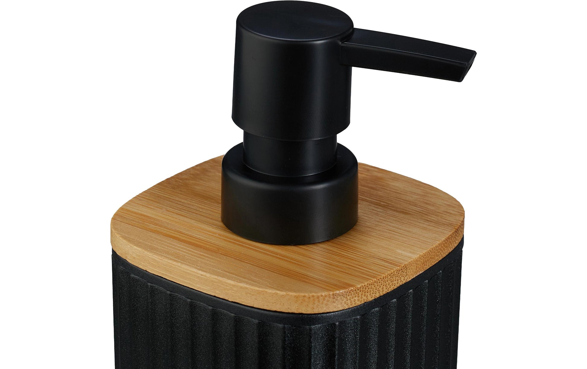 Relaxdays Aufbewahrungsbox – 85% Kunststoff/15% Bambus, Schwarz, Holz, 6er-Set