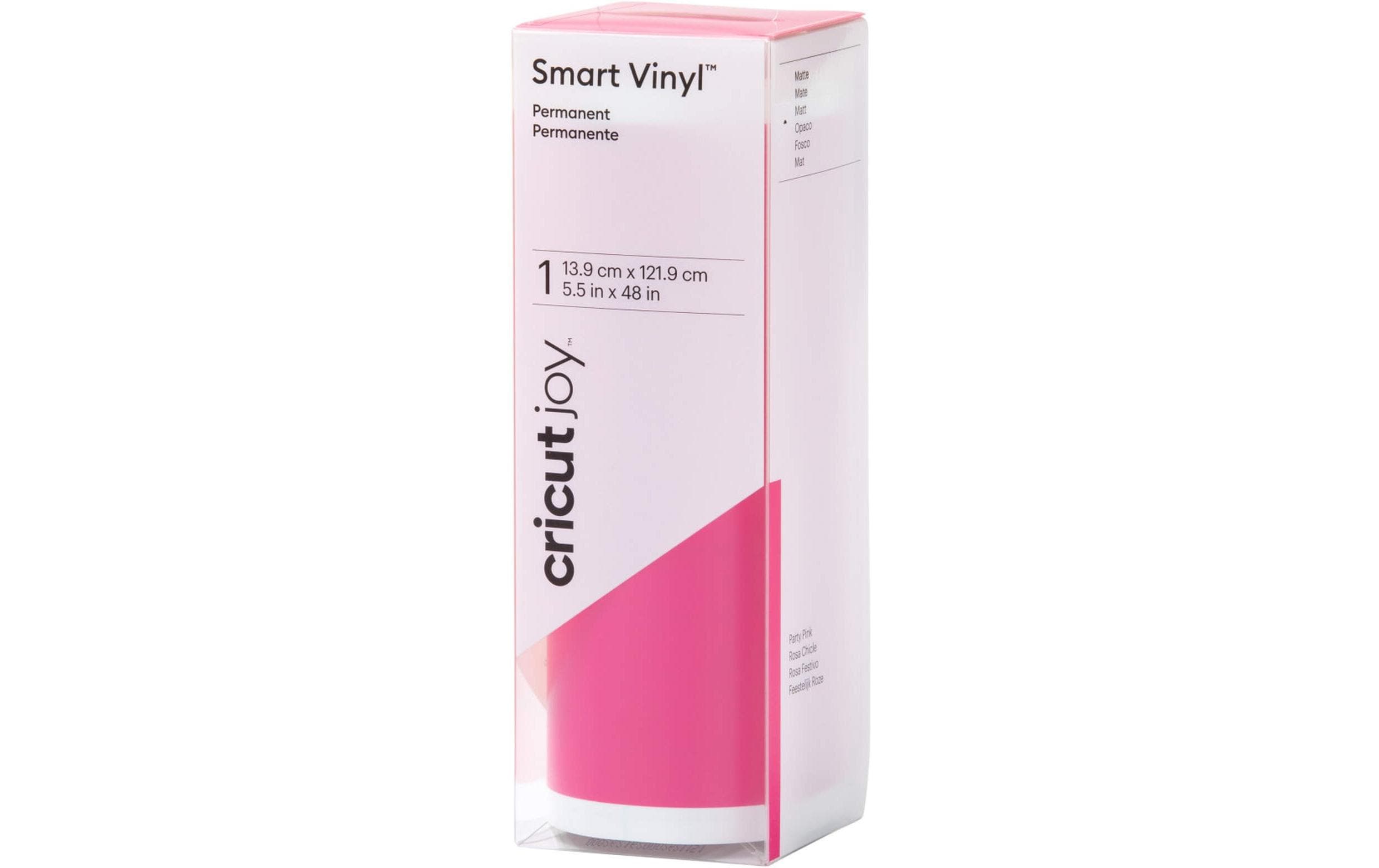 Cricut Vinylfolie Smart Permanent – 33 cm × 91,4 cm, rosa, matt – 1 Rolle, Vinyl