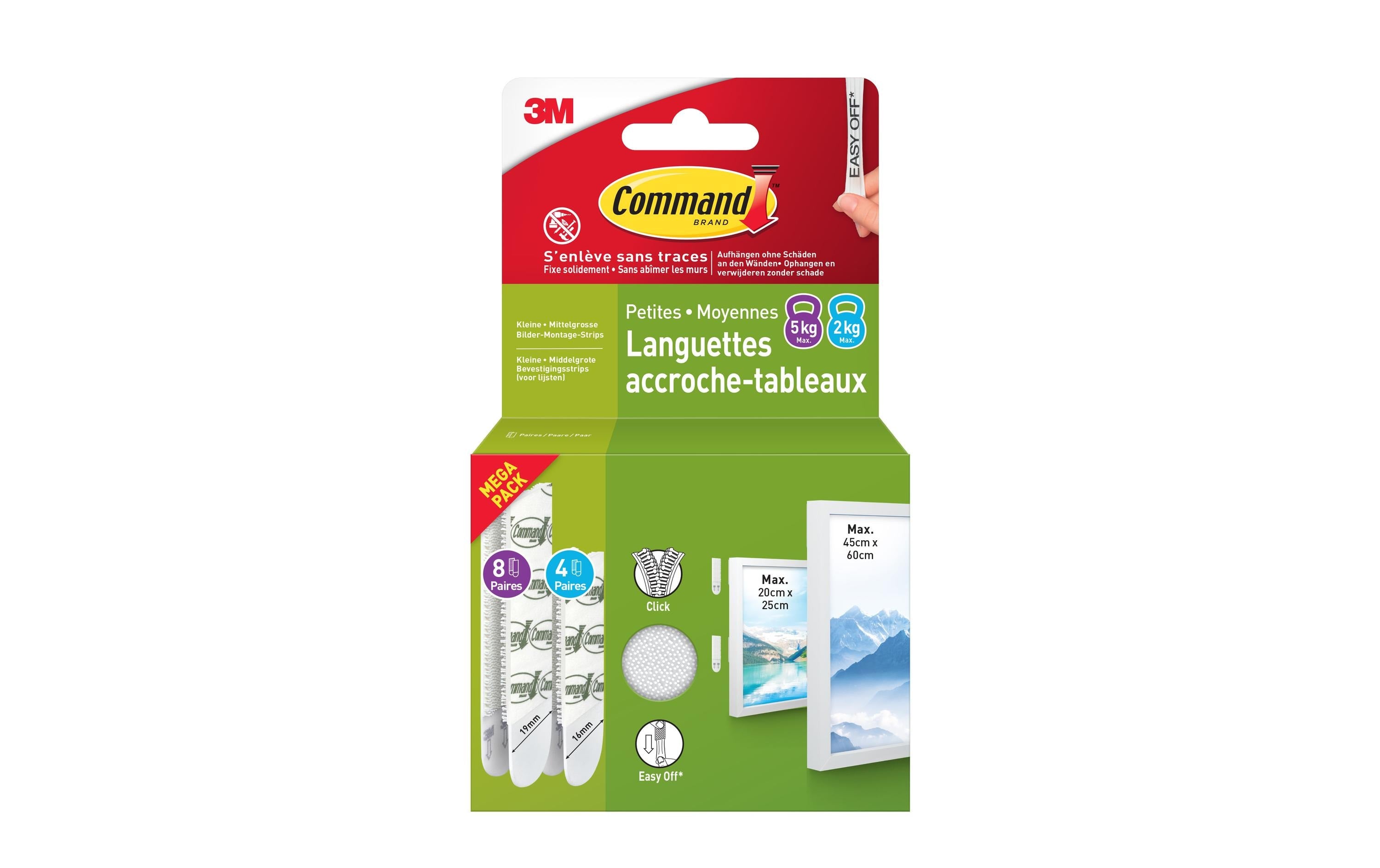 Command Montagestreifen – Weiss, bis 5 kg, UV-beständig