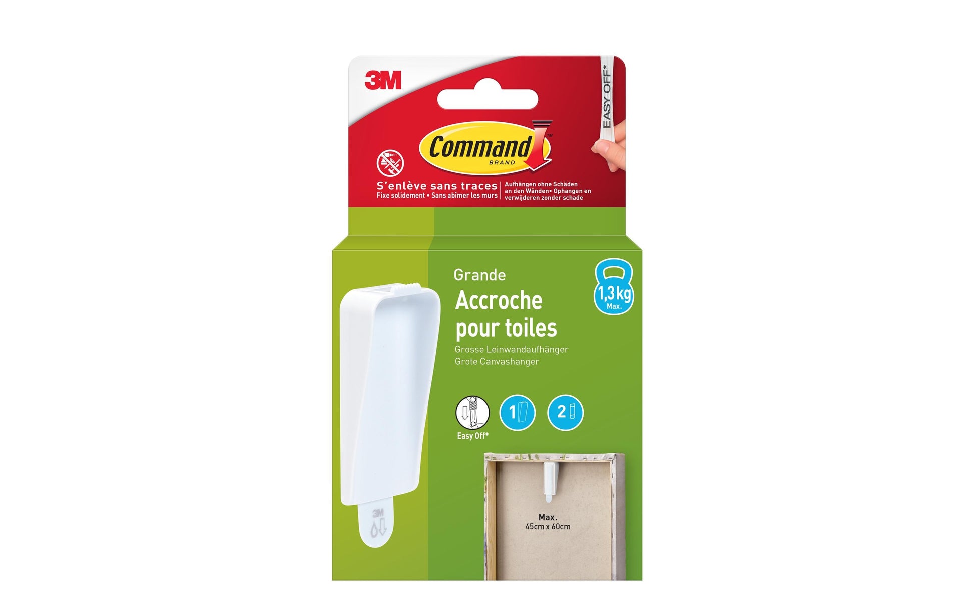 Command Haken – Kunststoff – Weiss – 1,3 kg