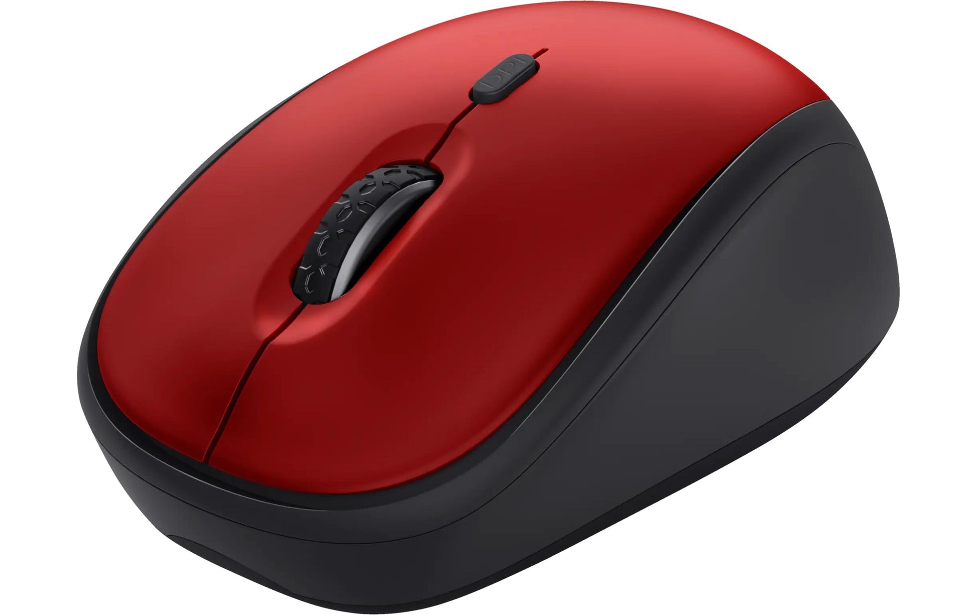 Trust Yvi+ – Maus – Kabellos (2,4 GHz), 1600 DPI, rechts, Rot
