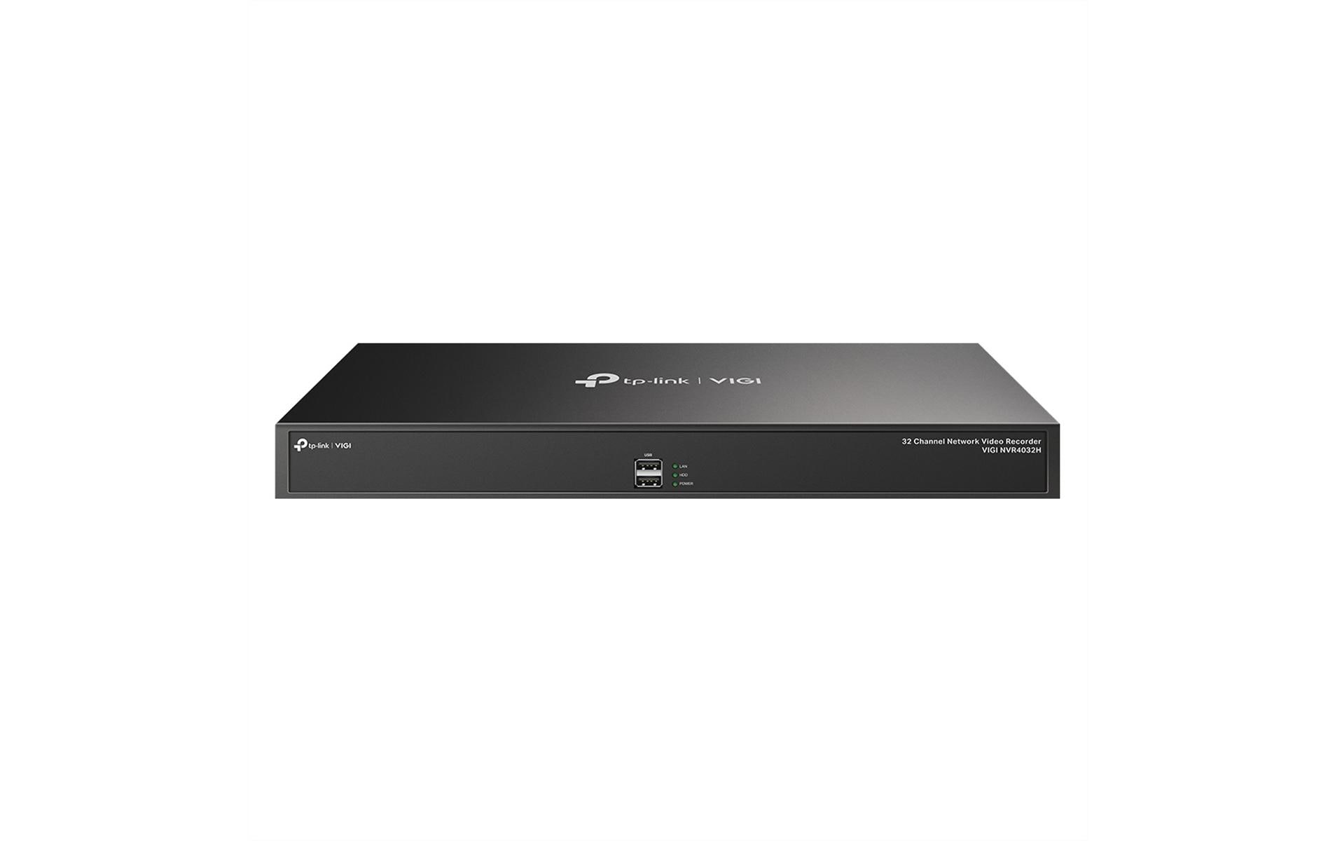 TP-Link VIGI 32 Kanal Netzwerk-Video-Recorder – 32 Kanäle, 4K, PoE, Schwarz