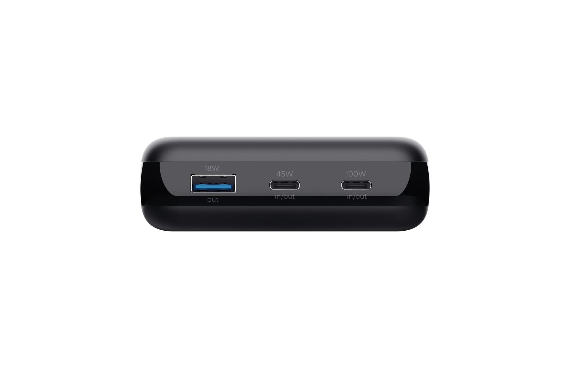 Trust Powerbank 10000 mAh, PD 100 W, 2× USB-C, 1× USB-A, Schwarz