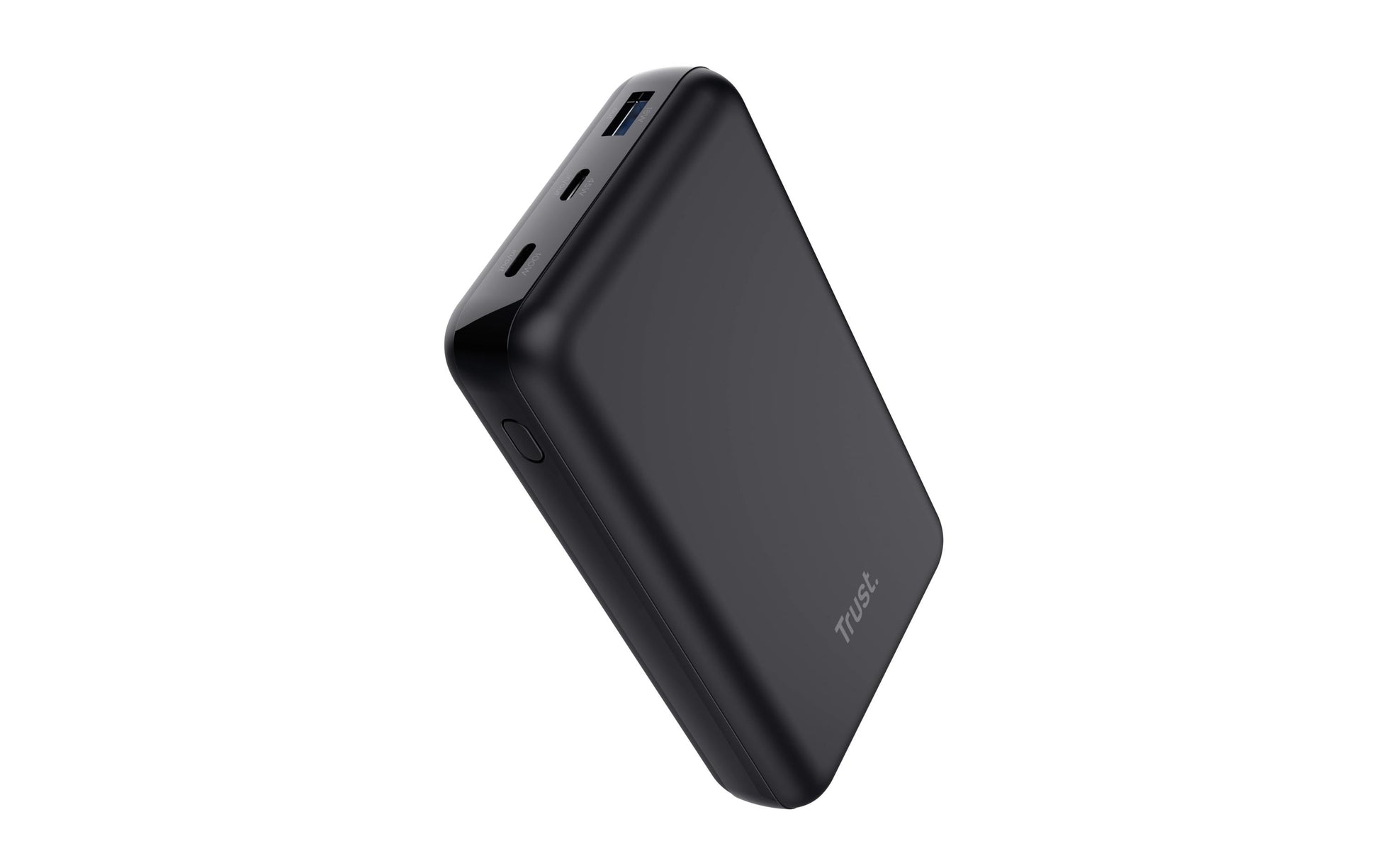 Trust Powerbank 10000 mAh, PD 100 W, 2× USB-C, 1× USB-A, Schwarz