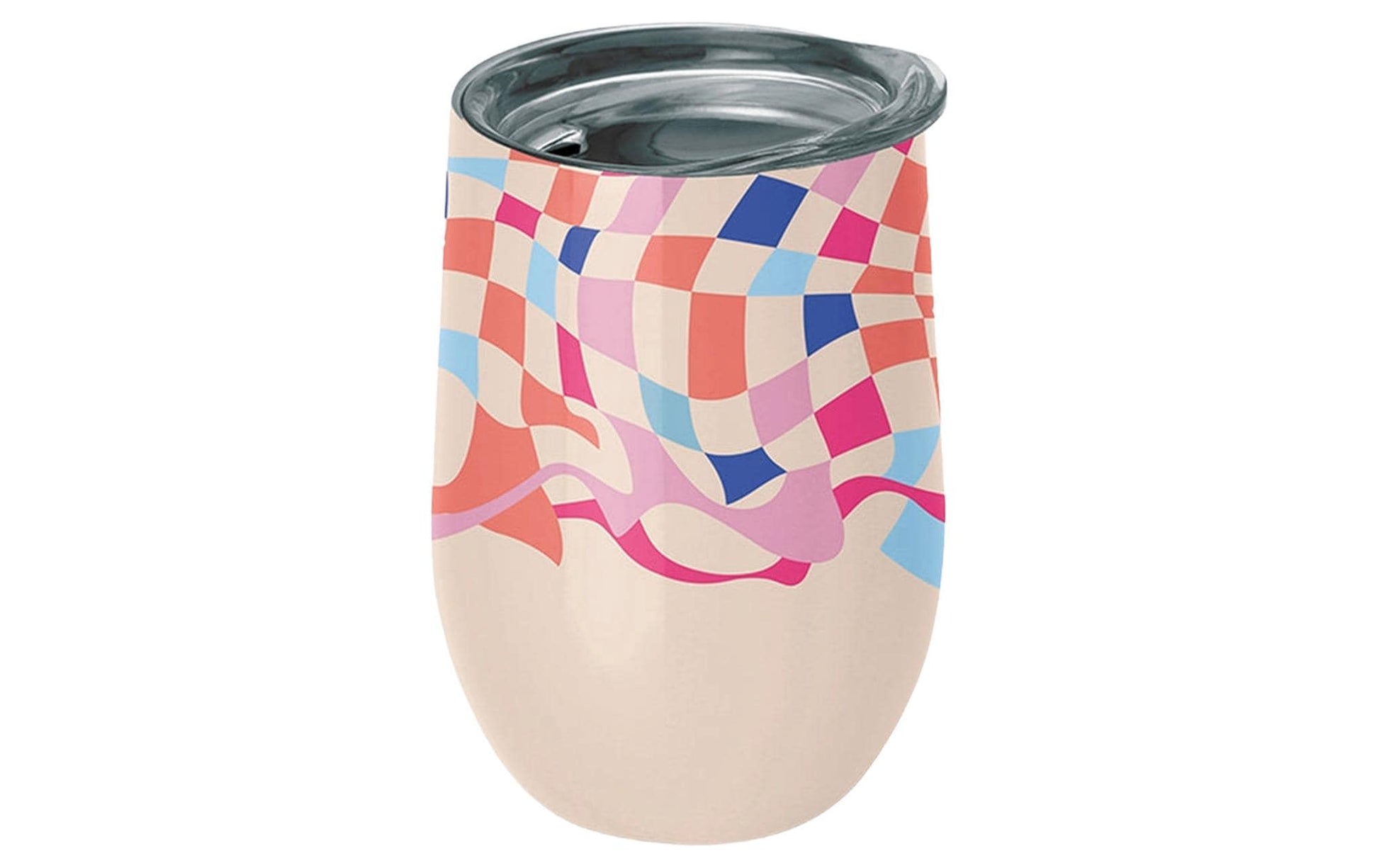 BioLoco Thermobecher Office-Playground – 420 ml, Tritan/Edelstahl, Mehrfarbig, mit Deckel