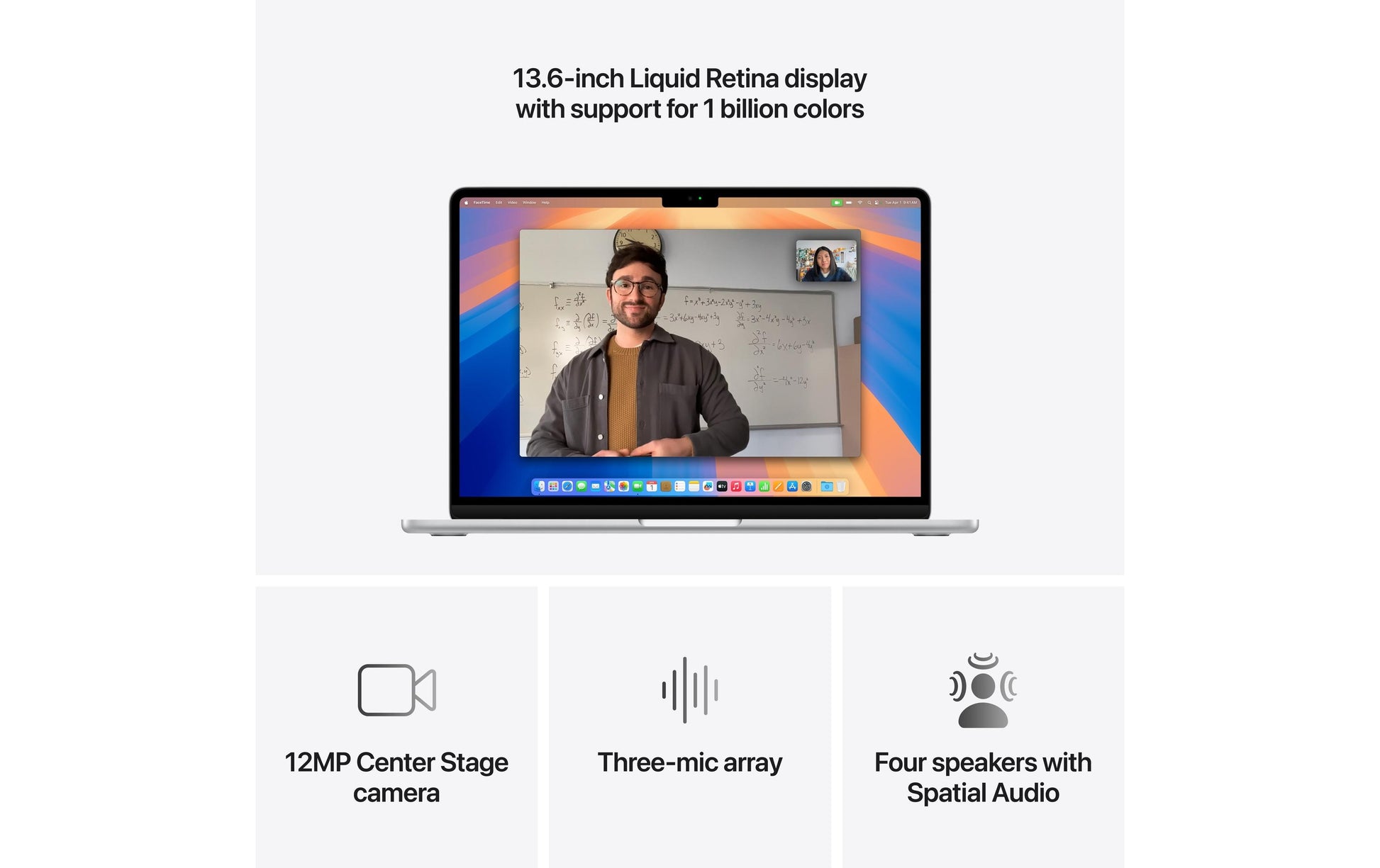 Apple MacBook Air (13,6", M4) Laptop – Wi‑Fi, Bluetooth – Netzstrom 100–240 V – Aluminium