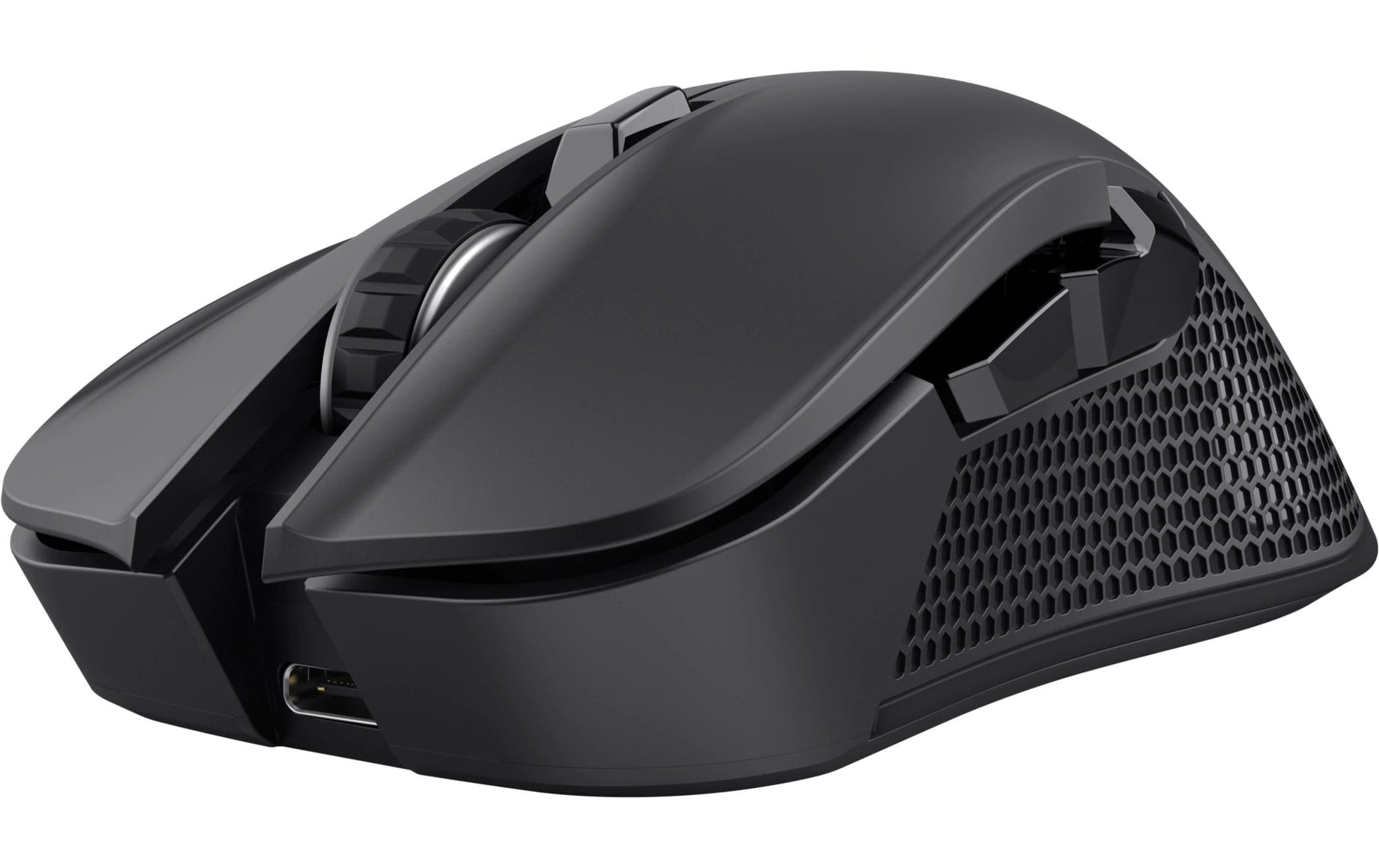 Trust GXT931 Ybar Gaming-Maus – Kabellos, Bluetooth, USB-C, 7'200 dpi, 4 Tasten, Rechtshänder, Schwarz