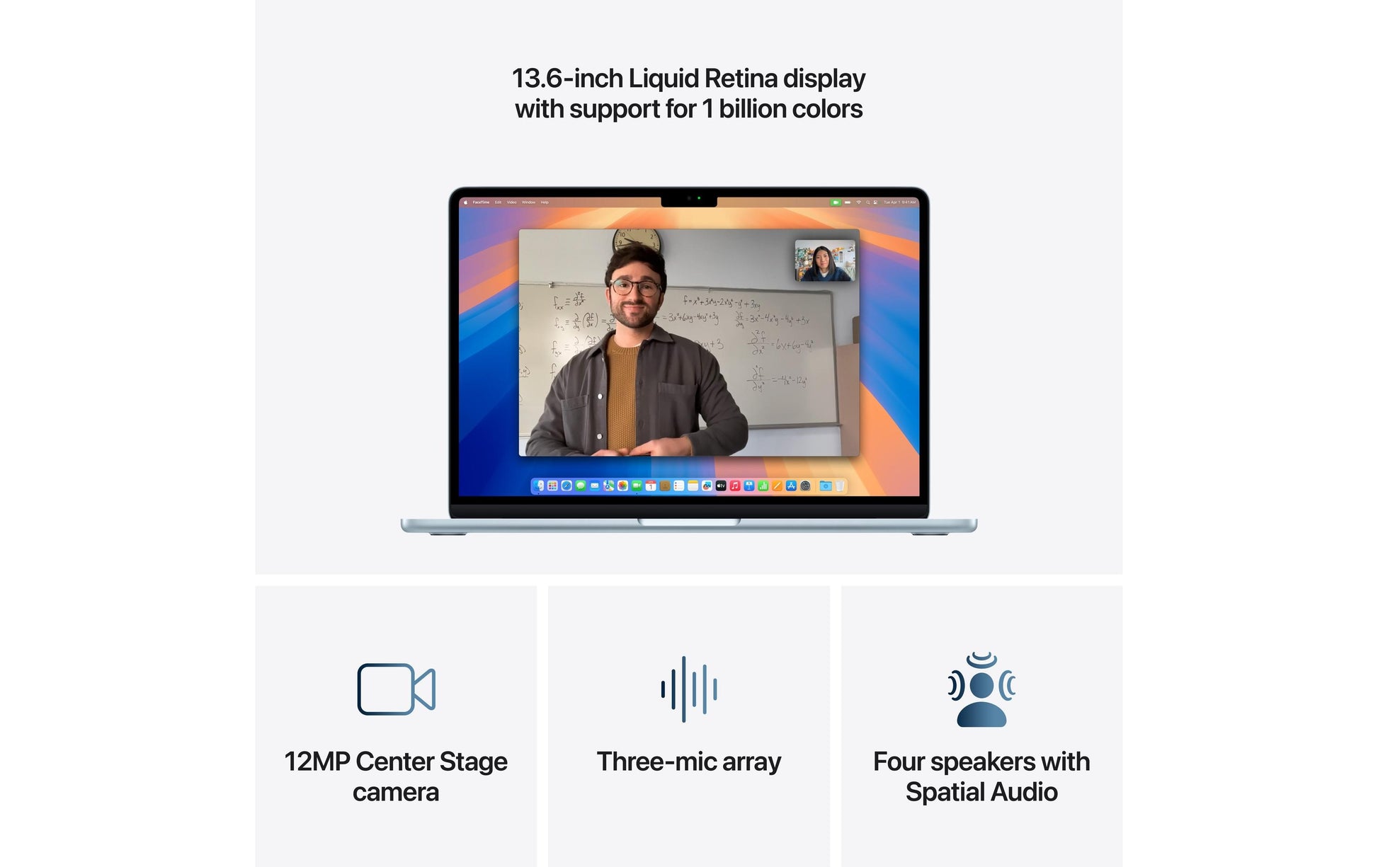 Apple MacBook Air (13,6", M4, 24 GB, 512 GB, Sky Blue)