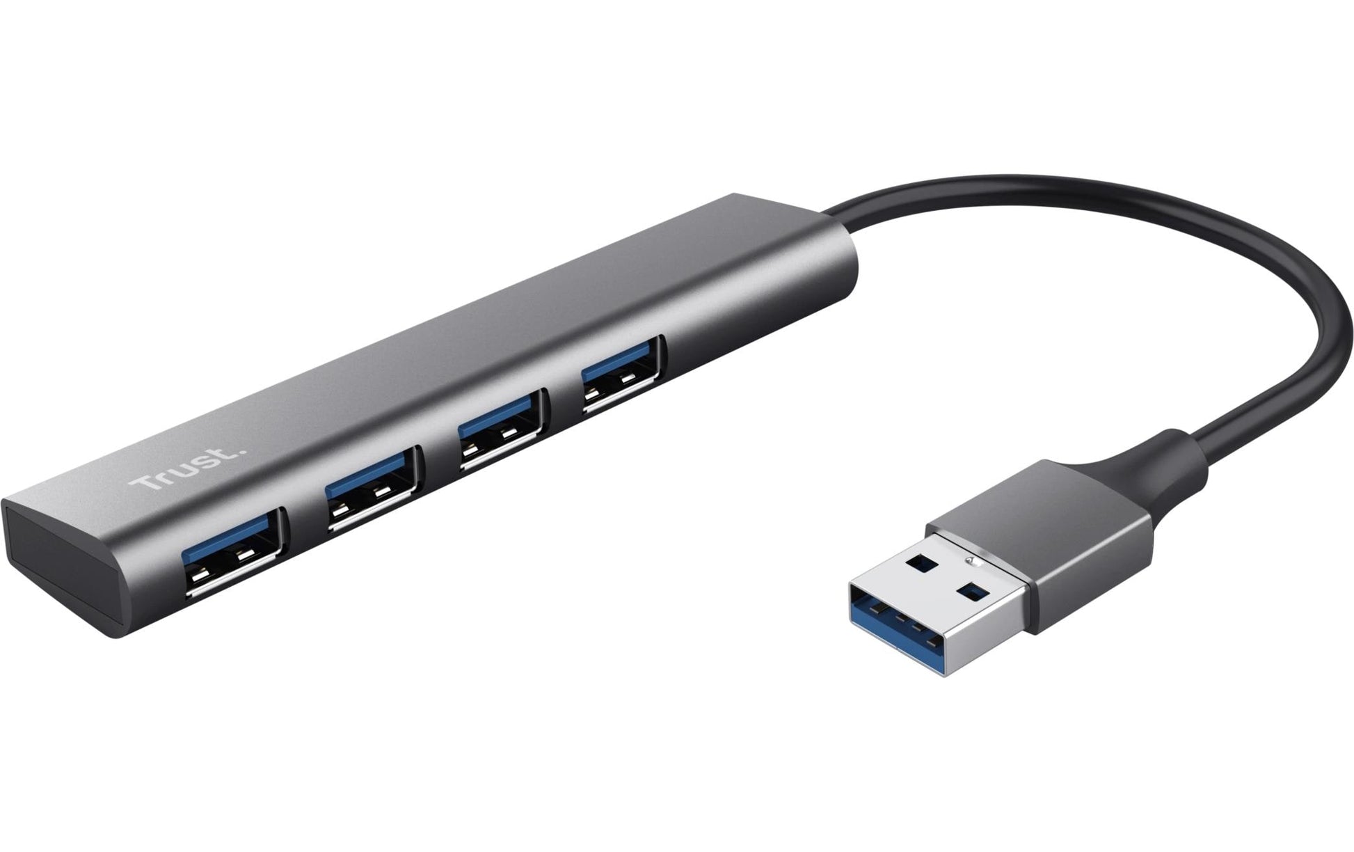 Trust Halyx USB-Hub – 4× USB-A, für Windows/Mac/ChromeOS