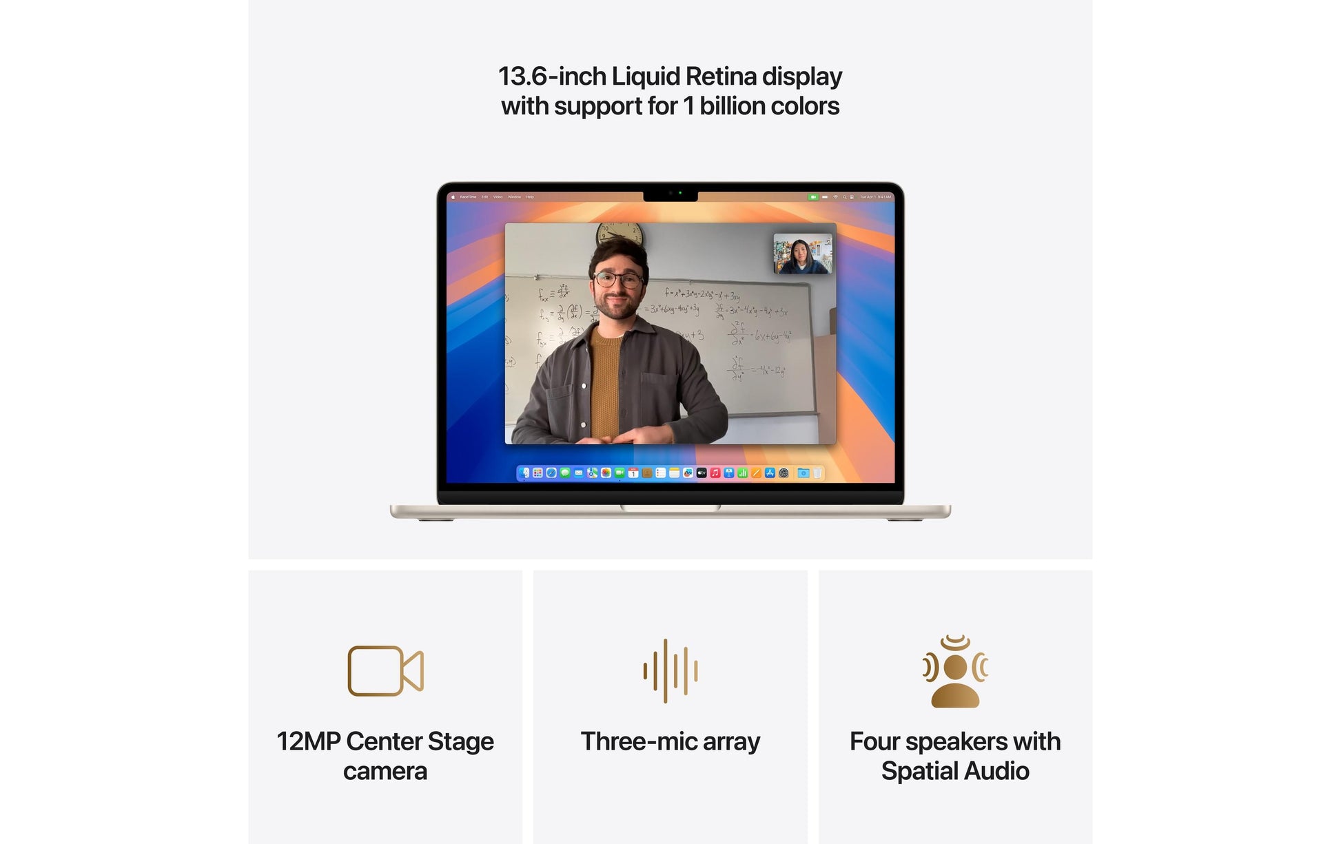 Apple MacBook Air 13,6" (M4) Laptop – Wi‑Fi, Bluetooth, Thunderbolt 4 – Netzstrom 100–240 V