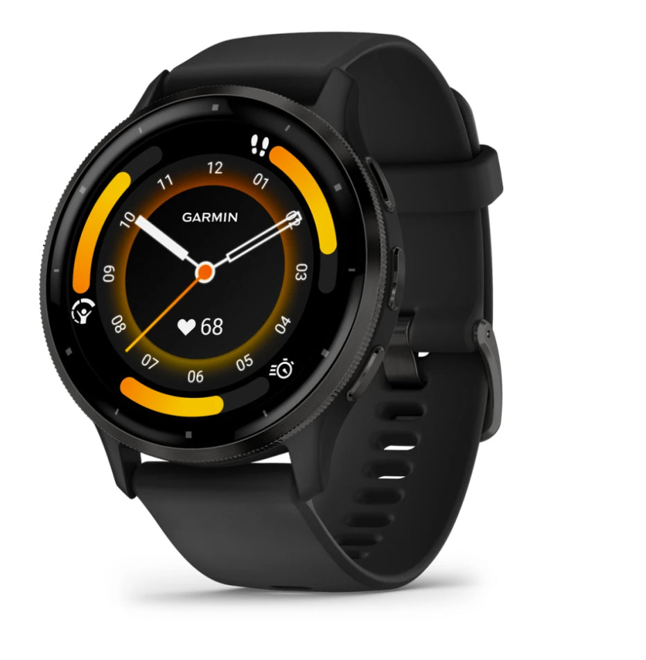 Garmin Venu 3 – Smartwatch – 45 mm, 1,4", GPS, WLAN, AMOLED, Gorilla Glass, 50 m, Schwarz/Schiefergrau