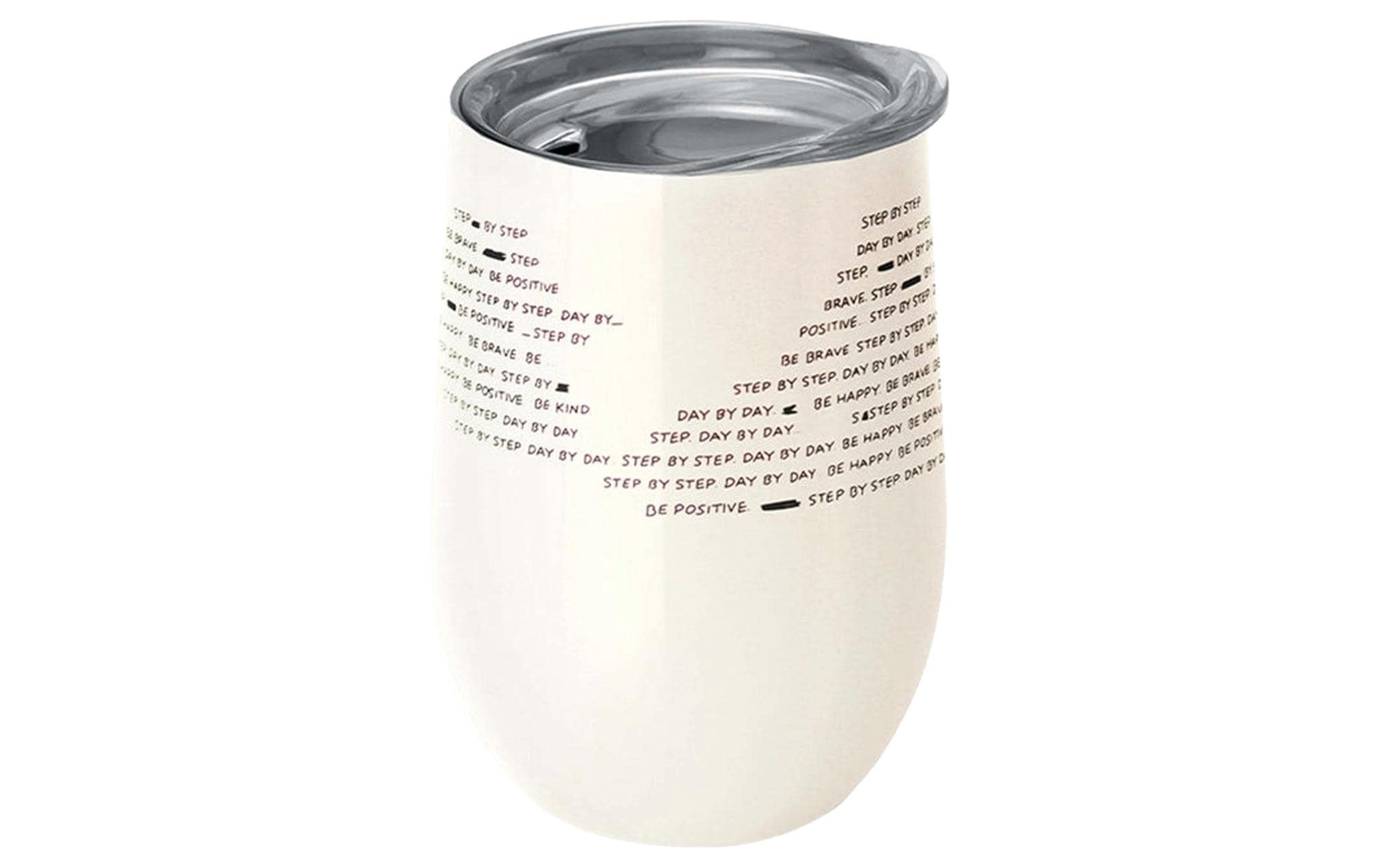 BioLoco Thermobecher BEO129 – 420 ml, Edelstahl, Beige, mit Deckel, für Kaffee, Tee