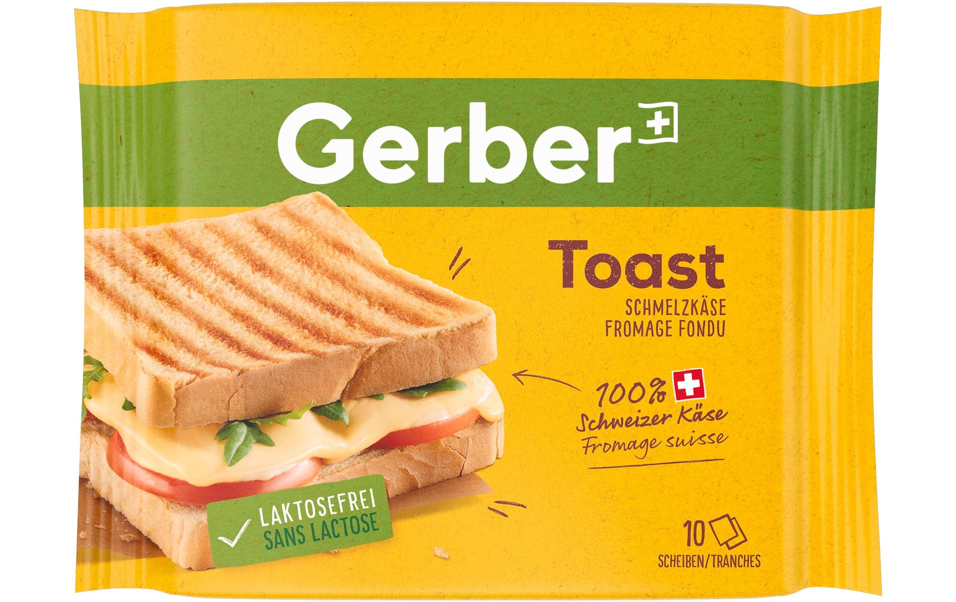 Gerber Schmelzkäse Toastscheiben – laktosefrei – 200 g