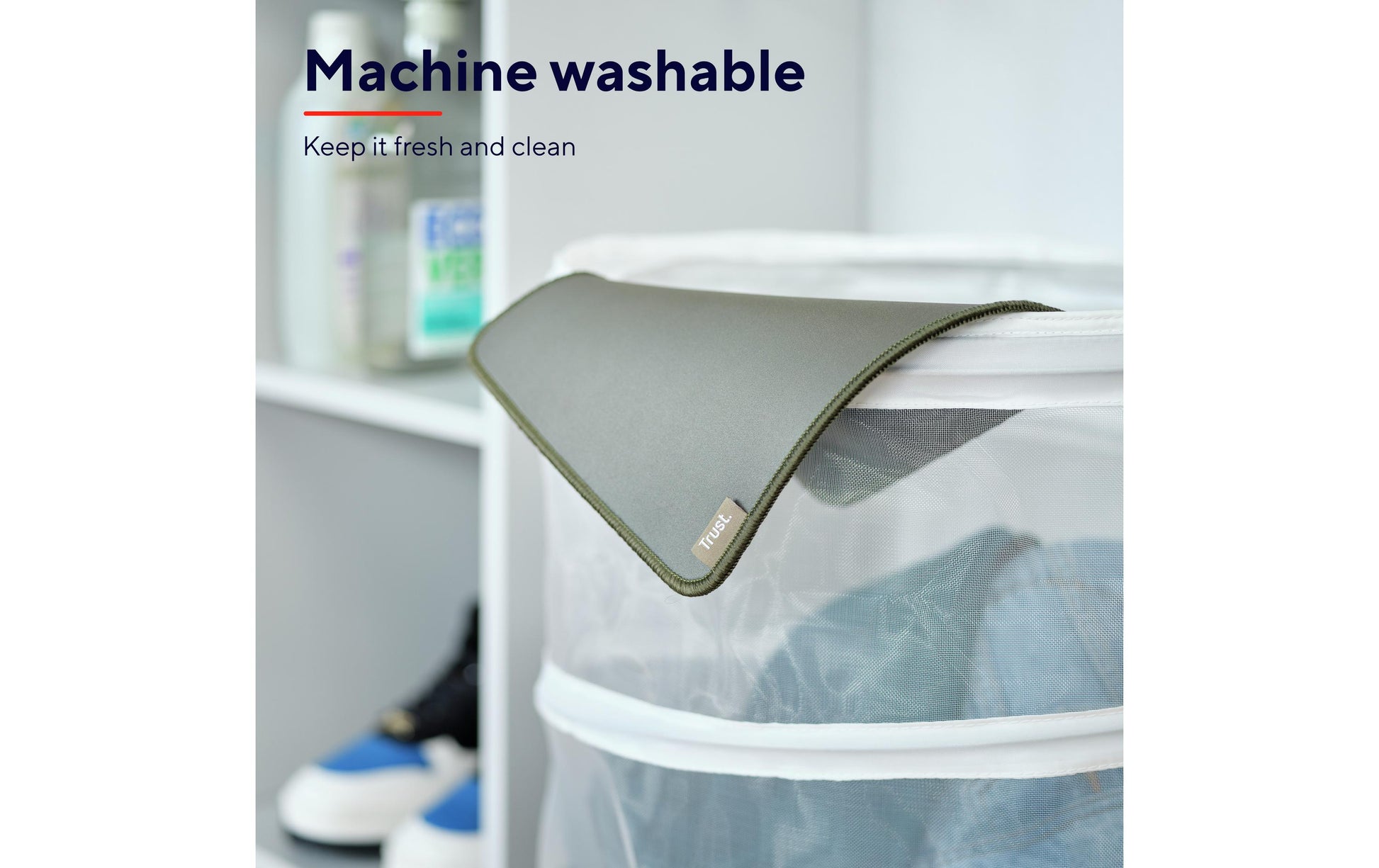 Trust Boye – Mauspad – 250 × 210 mm, Recyceltes PET, Grün