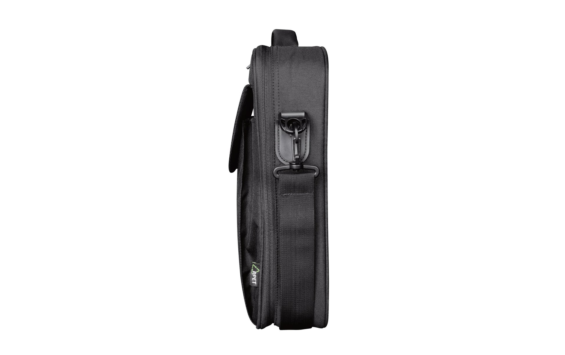 Trust Atlanta Notebook-Tasche bis 16" – mit abnehmbarem Schultergurt, Reissverschluss – Schwarz