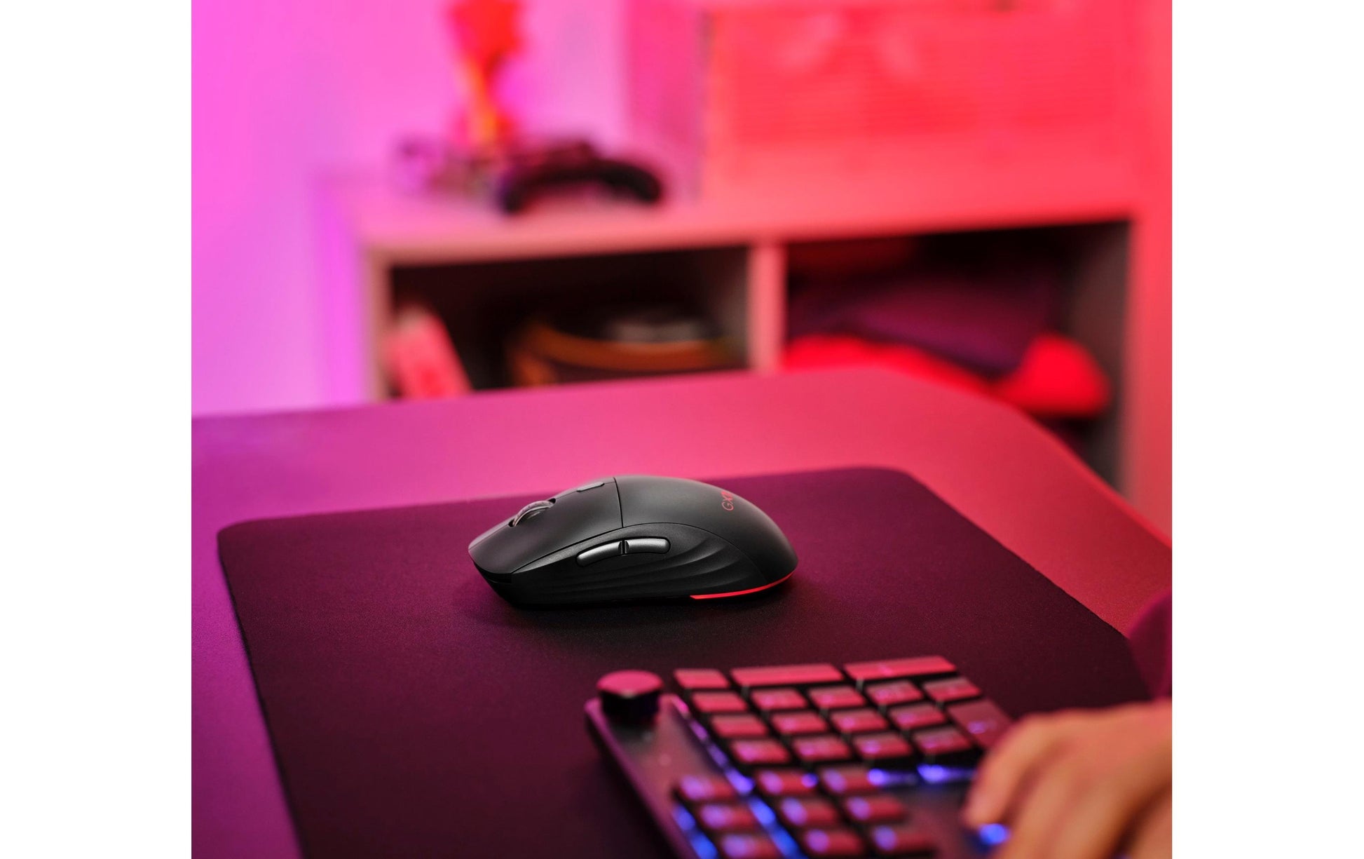 Trust GXT926 Redex II – Gaming-Maus – Kabellos (2,4 GHz), 10000 DPI, rechts, Schwarz