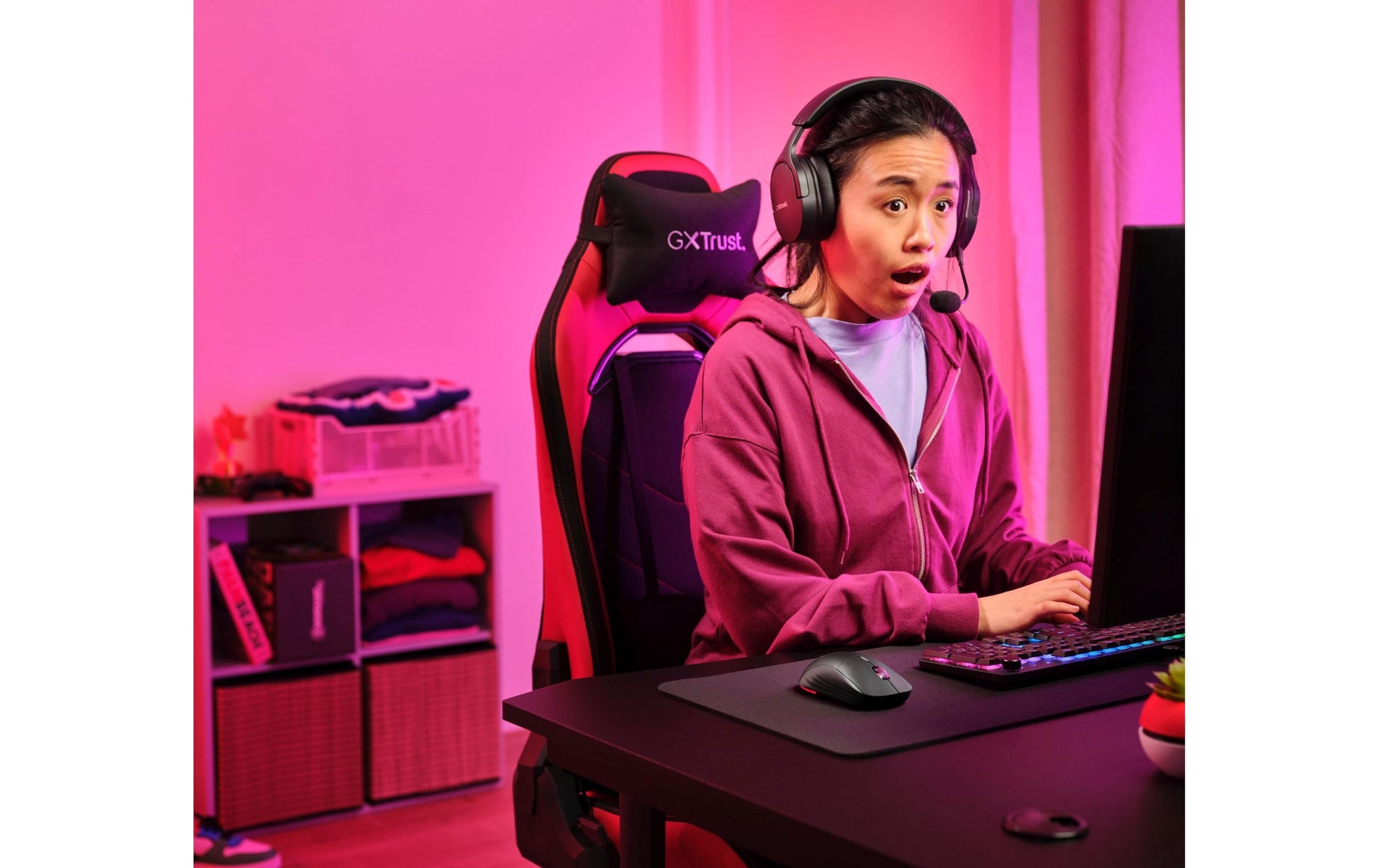 Trust GXT926 Redex II – Gaming-Maus – Kabellos (2,4 GHz), 10000 DPI, rechts, Schwarz