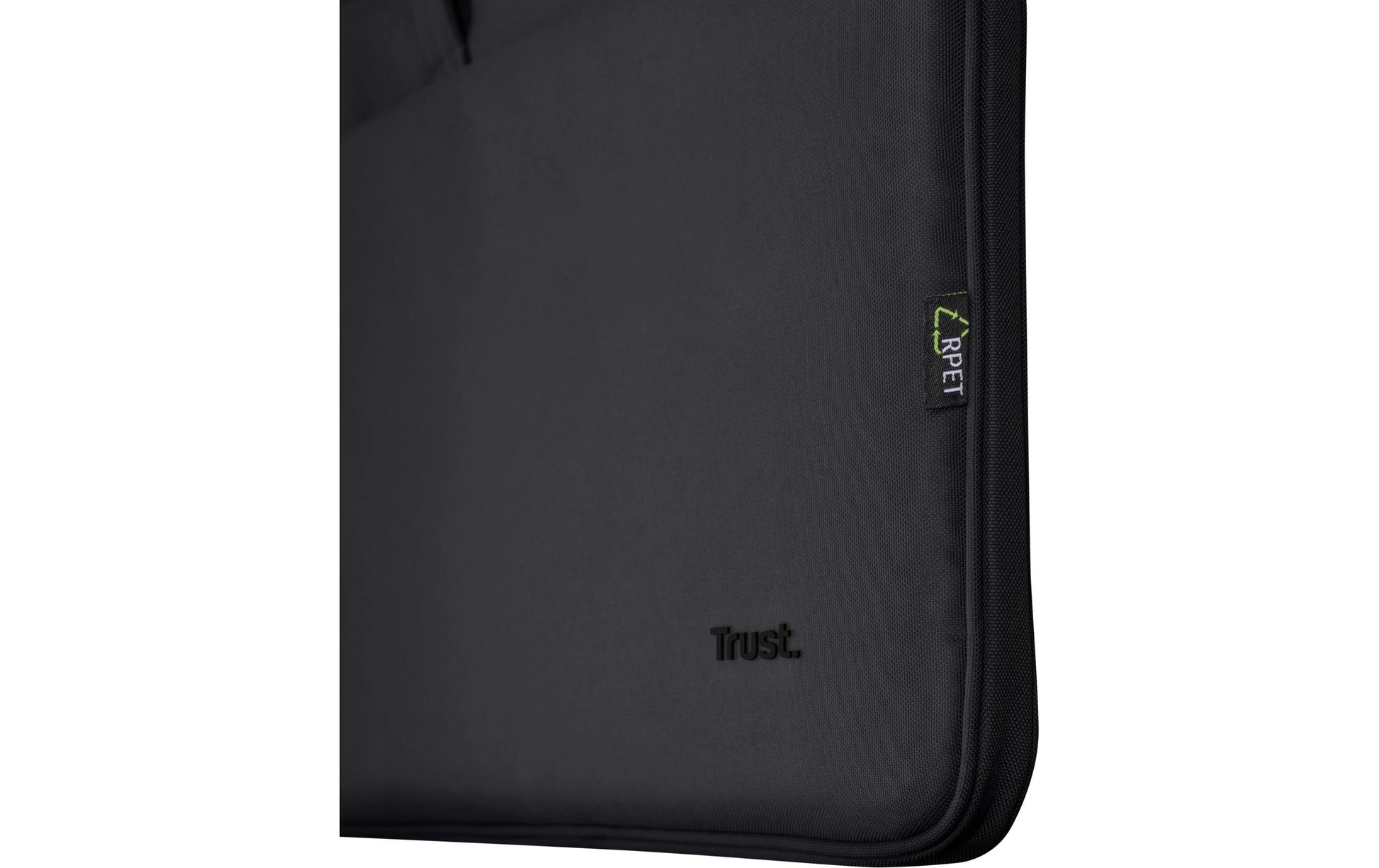Trust Notebook-Tasche – für Notebooks bis 16", Aufsteckfunktion, recyceltes PET (rPET), schwarz