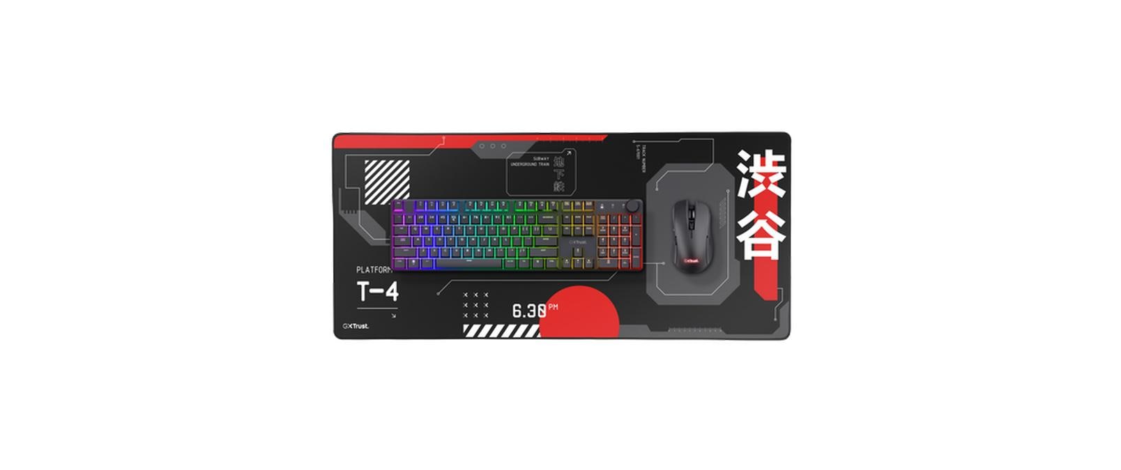 Trust GXT759 – Gaming-Mauspad – 900 × 400 mm, Polyethylenterephthalat, Schwarz