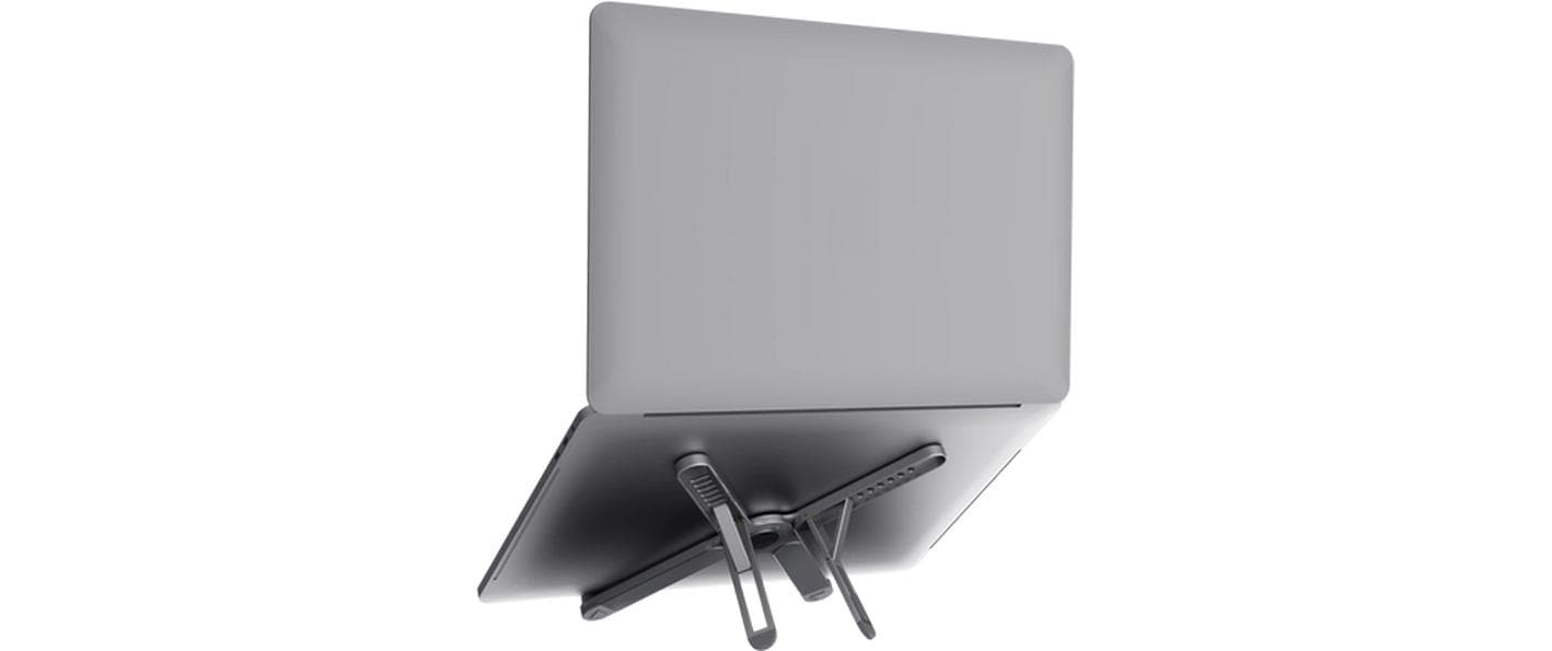 Trust Laptop- & Tablet-Ständer – für Notebooks bis 17,3", Aluminium, Grau