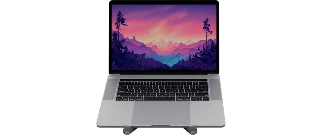 Trust Laptop- & Tablet-Ständer – für Notebooks bis 17,3", Aluminium, Grau