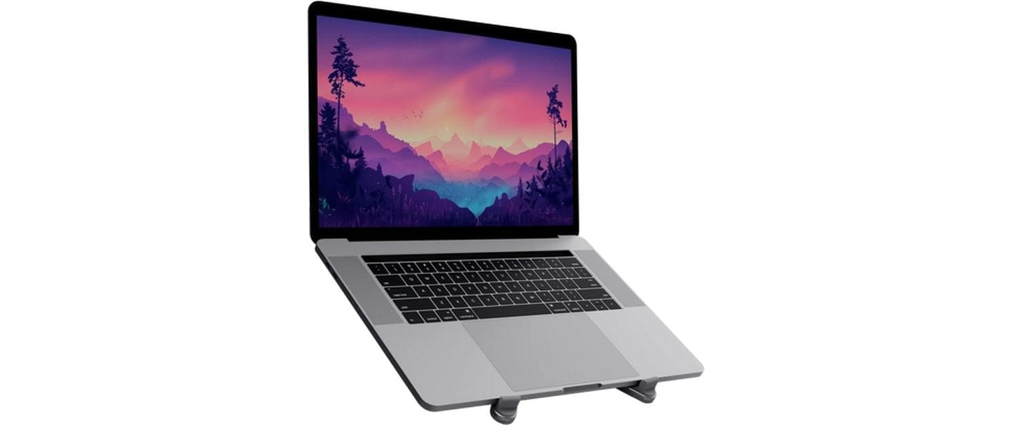 Trust Laptop- & Tablet-Ständer – für Notebooks bis 17,3", Aluminium, Grau
