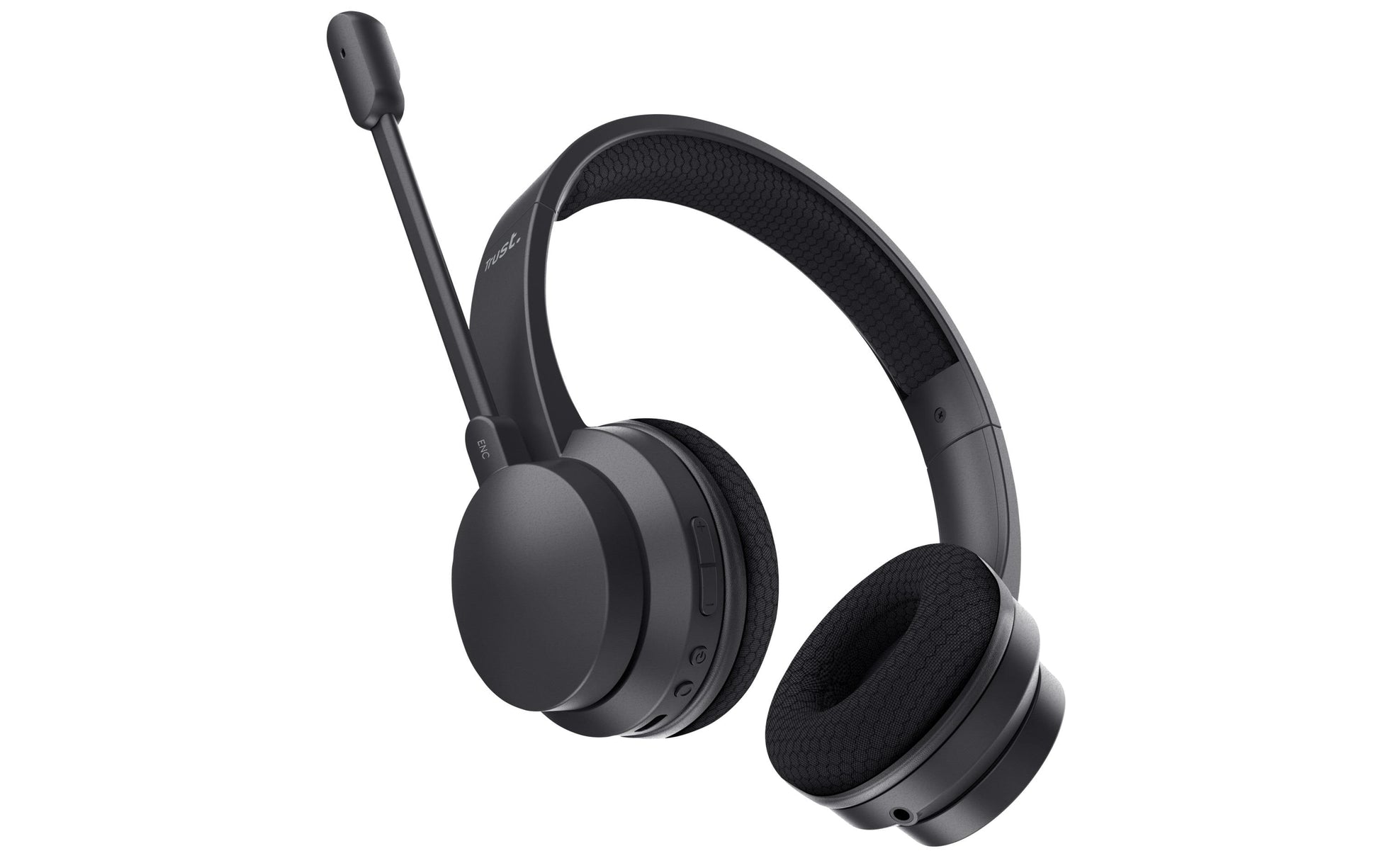 Trust Ayda – Duo On-Ear Headset – Bluetooth, ENC, USB-C – Schwarz – bis 24 h
