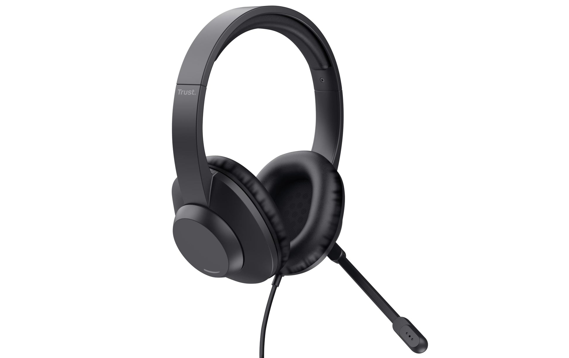 Trust Ayda Max – Duo Headset – 3,5 mm Klinke, geschlossen, Stummschaltung – schwarz – für PC/Mac
