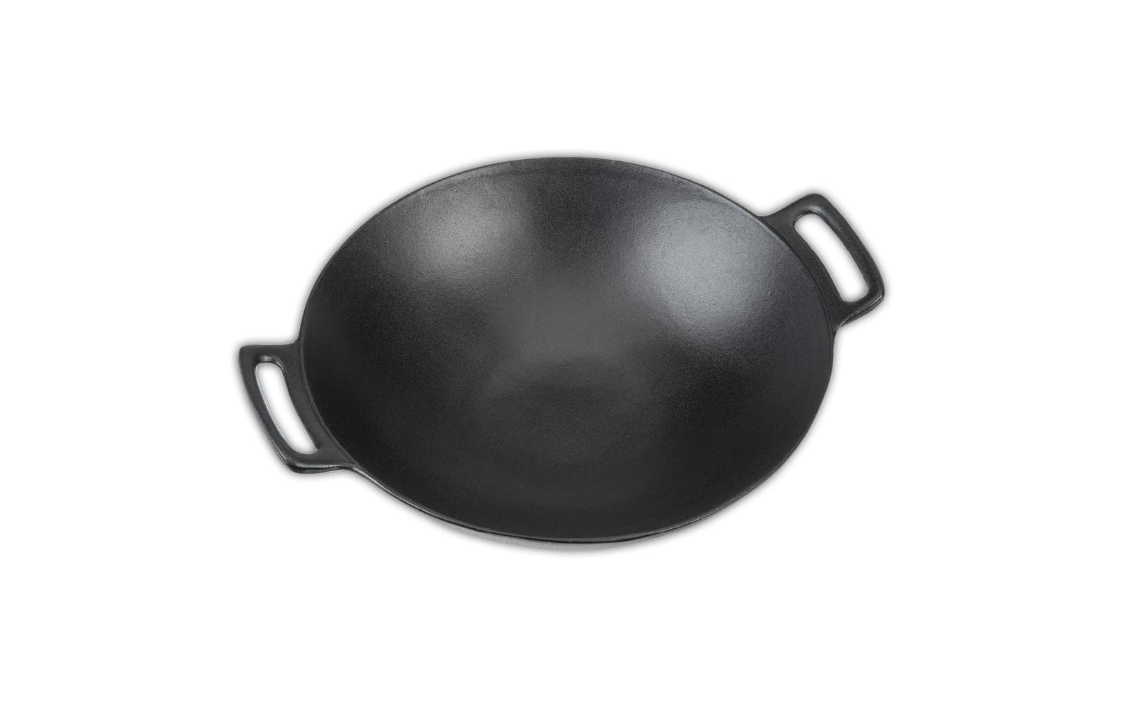 LANDMANN Fonduepfanne 15502 Pure – Ø 44,5 cm, Gusseisen, Emaille, für Grillrost, Schwarz