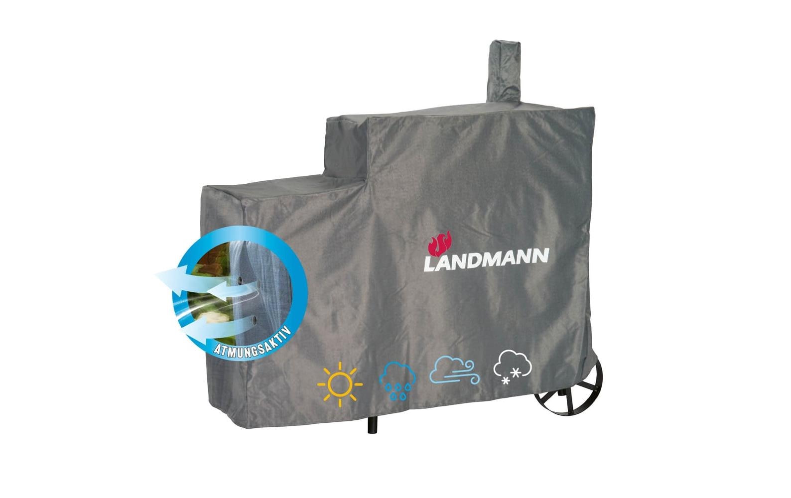 Landmann Grillabdeckung 11804 – 53 × 142 × 126 cm, Polyester, Grau