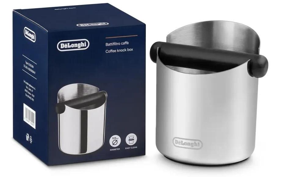De’Longhi De'Longhi Abklopfbehälter, Edelstahl – für Siebträgermaschinen