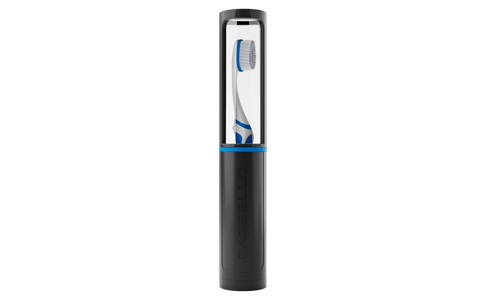 Capsello Zahnbürstenbox – 23 cm – Schwarz – ABS/PVC