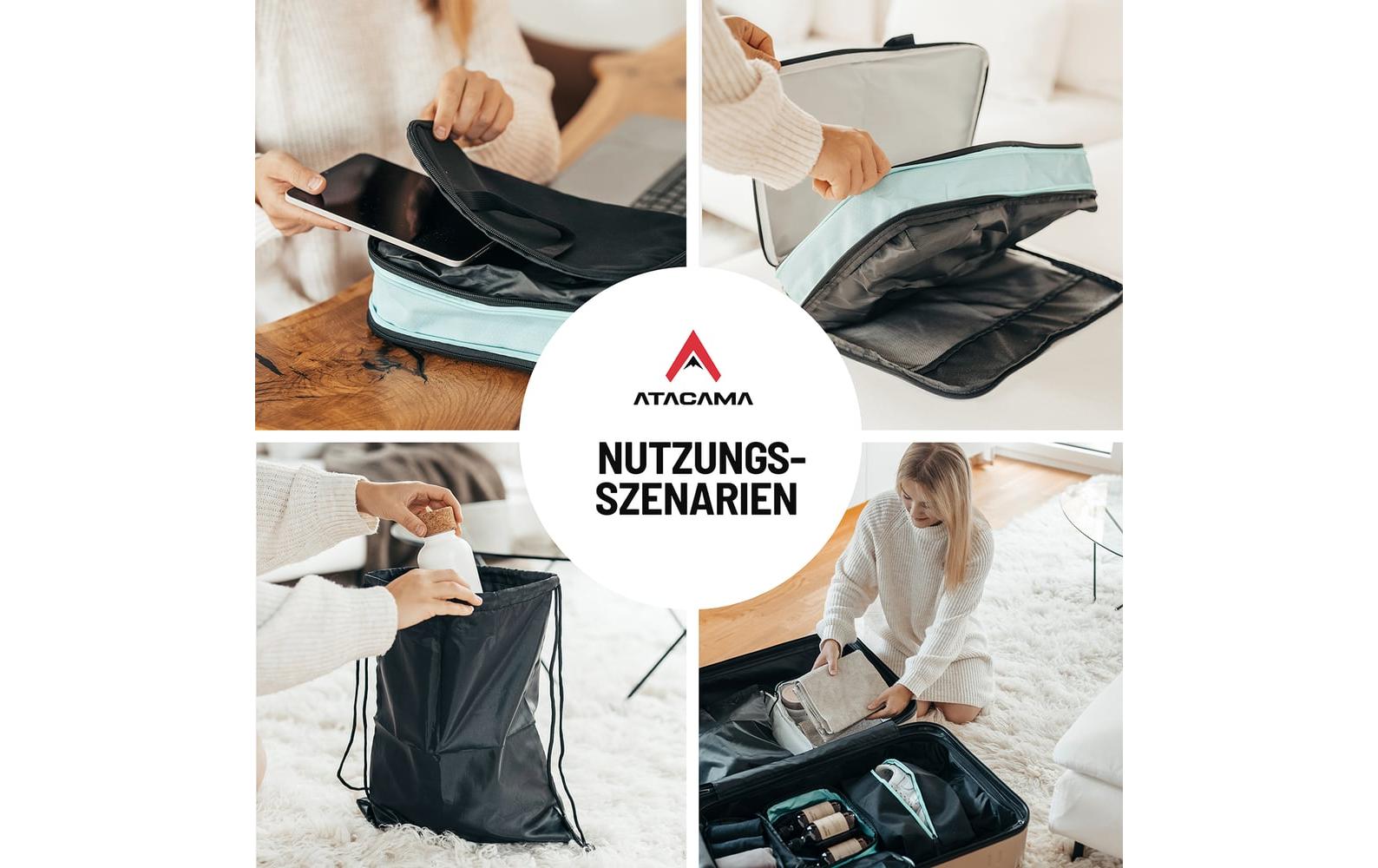 Atacama Kompressions-Packwürfel – schwarz