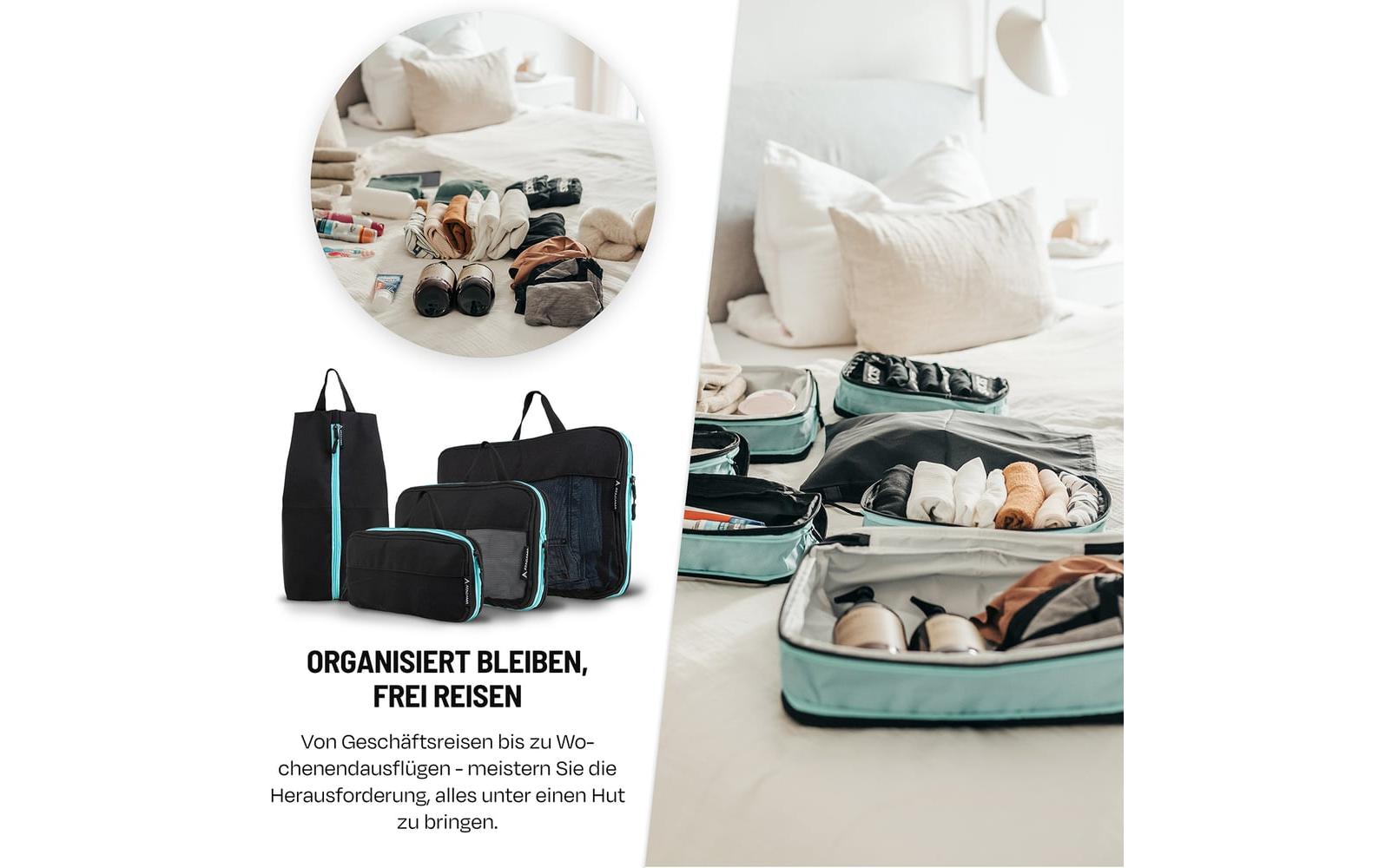 Atacama Kompressions-Packwürfel Premium – schwarz