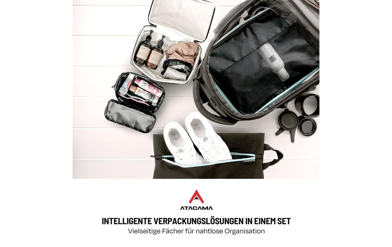 Atacama Kompressions-Packwürfel Premium – schwarz