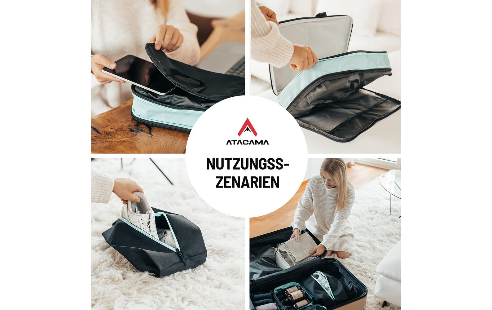 Atacama Kompressions-Packwürfel Premium – schwarz