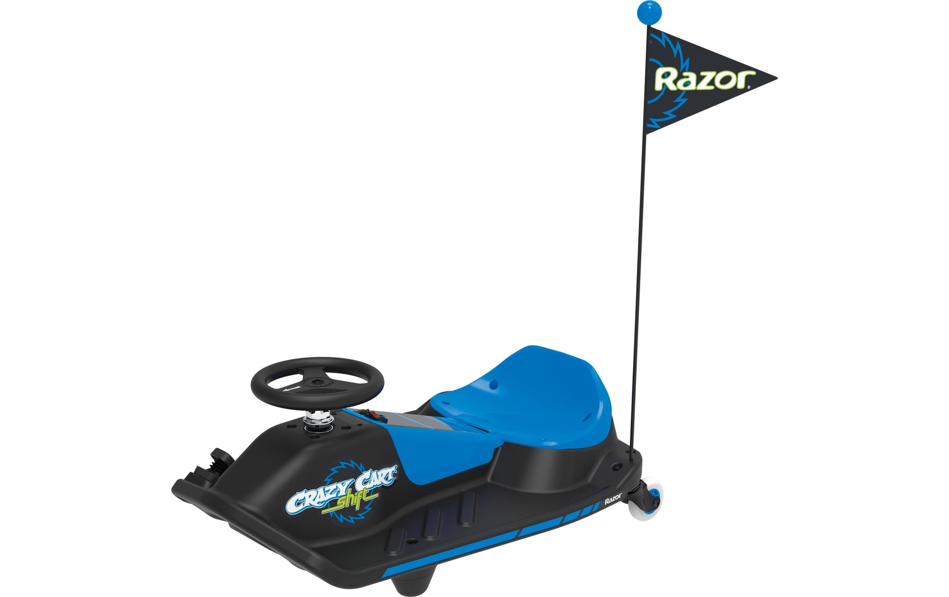 Razor Crazy Cart Shift – Elektro-Ride-on – 13 km/h, 8 km Reichweite, 90 W – ab 6 Jahren – schwarz