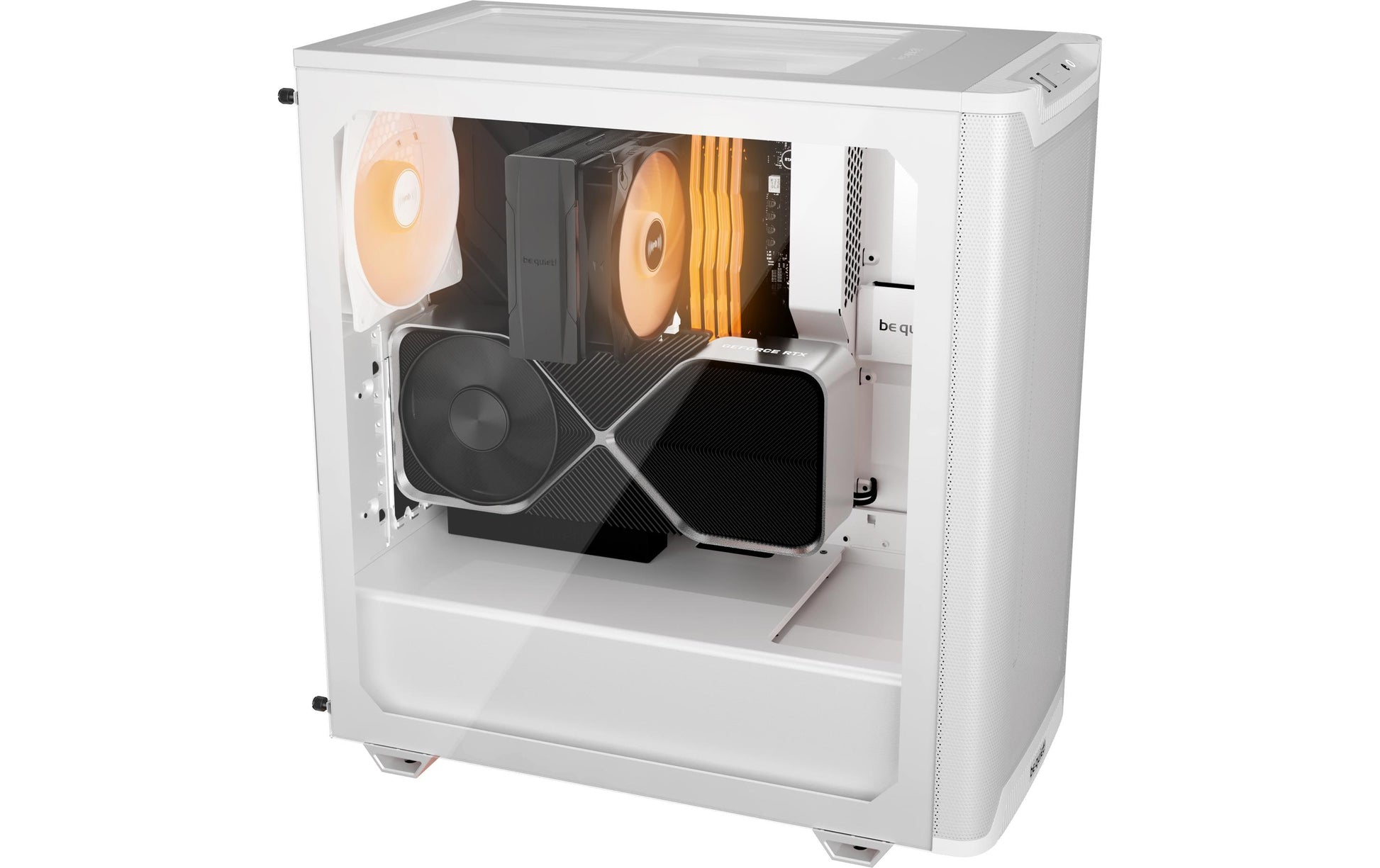 be quiet! be quiet Pure Base 501 LX – Midi-Tower – Weiss, ATX/mATX/Mini-ATX, 3×120/1×140 mm, 36,8 cm GPU