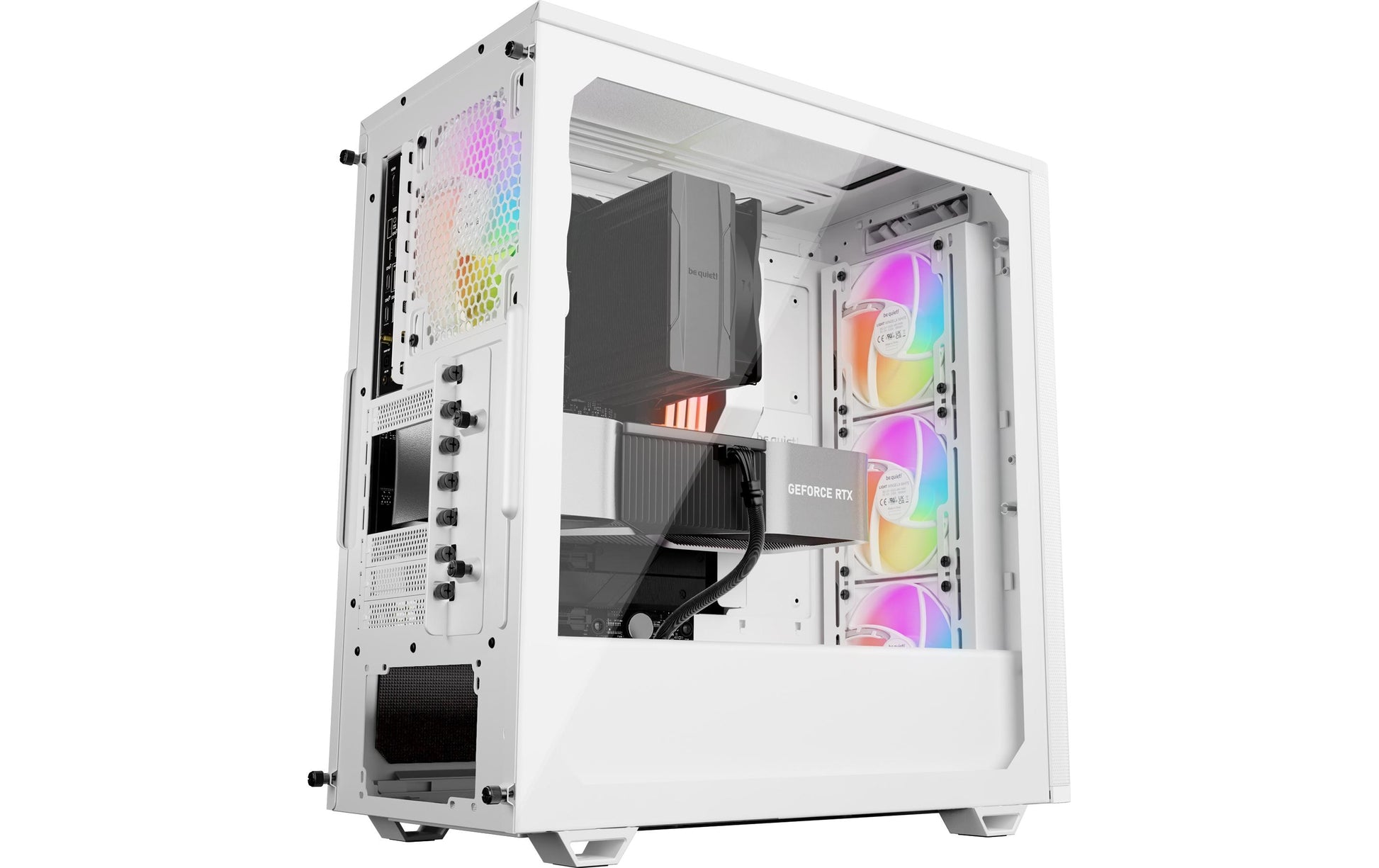 be quiet! be quiet Pure Base 501 LX – Midi-Tower – Weiss, ATX/mATX/Mini-ATX, 3×120/1×140 mm, 36,8 cm GPU
