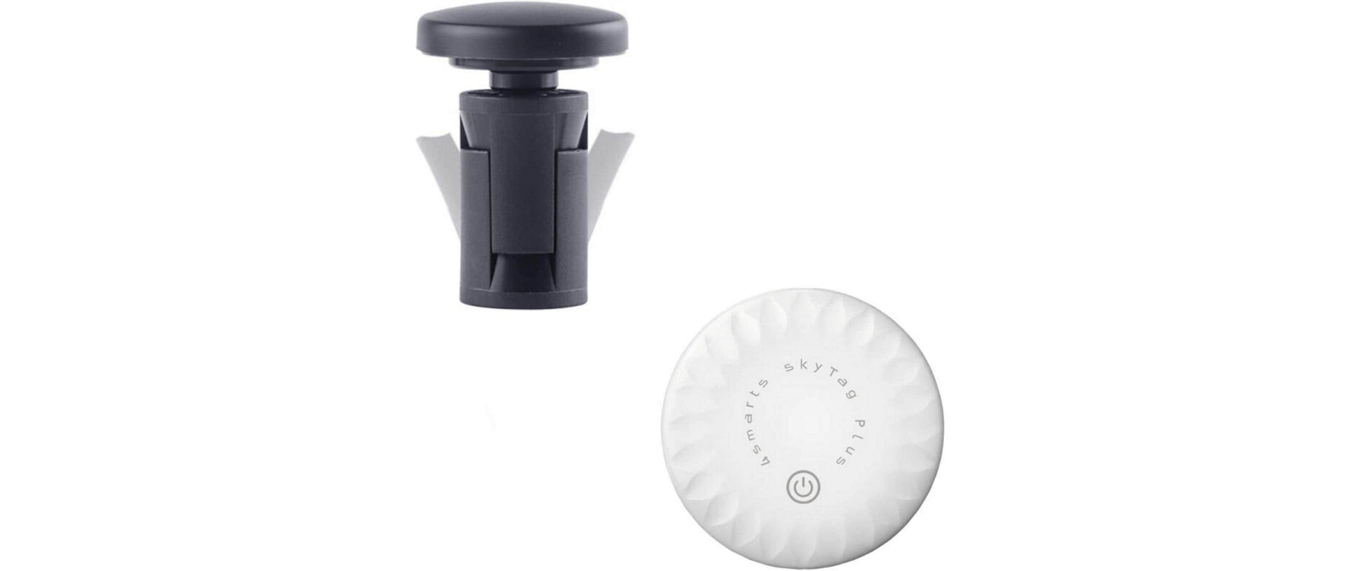 4smarts SkyTag – Bluetooth-Tracker – für Apple Wo ist? – IP65, 50 m Reichweite – für Fahrrad – Schwarz/Weiss