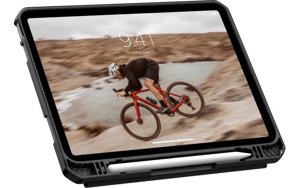 Urban Armor Gear UAG Essential Armor Tastatur-Case für iPad 10,9" (10. Gen.) – stossfest, mit Pen-Loop – Schwarz
