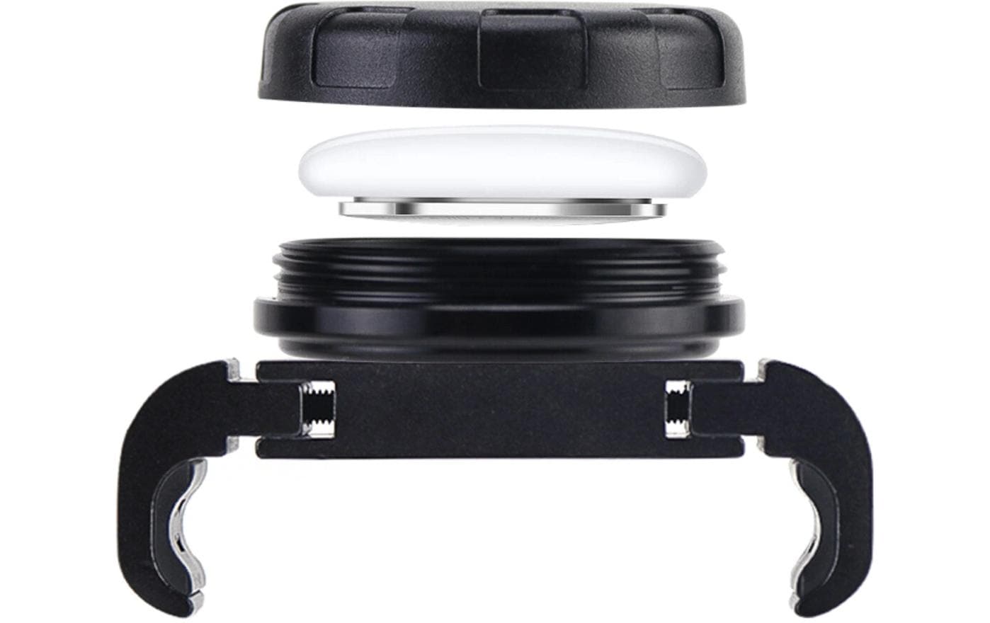 4smarts SkyTag – Bluetooth-Tracker – für Apple Wo ist? – IP65, 50 m Reichweite – Schwarz/Weiss
