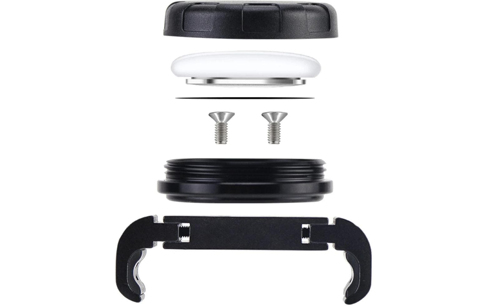 4smarts SkyTag – Bluetooth-Tracker – für Apple Wo ist? – IP65, 50 m Reichweite – Schwarz/Weiss