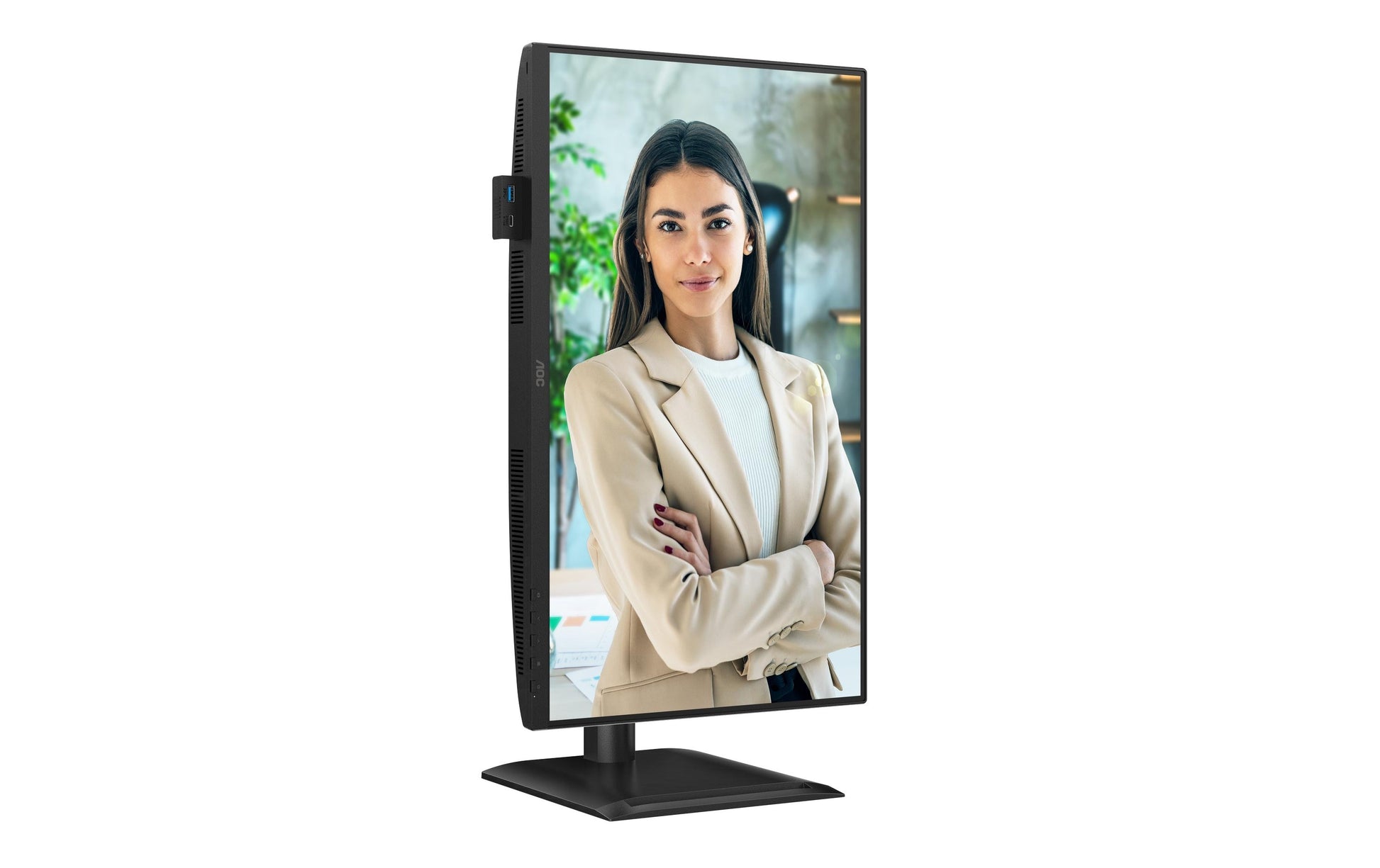 AOC 24P4U – Monitor, 23,8", 1920 × 1080 (Full HD), IPS, 60 Hz, VESA 100 × 100, Schwarz