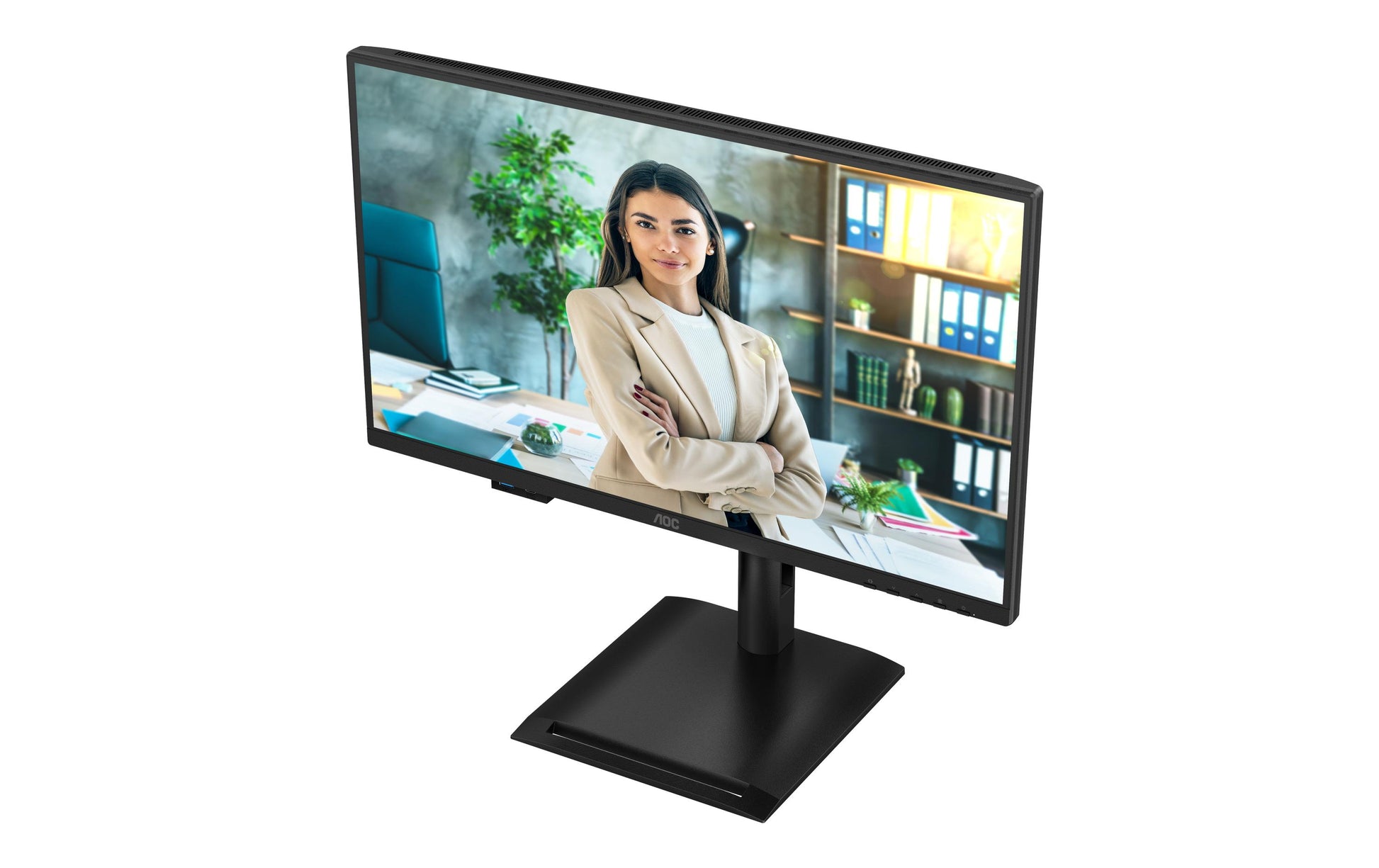 AOC 24P4U – Monitor, 23,8", 1920 × 1080 (Full HD), IPS, 60 Hz, VESA 100 × 100, Schwarz
