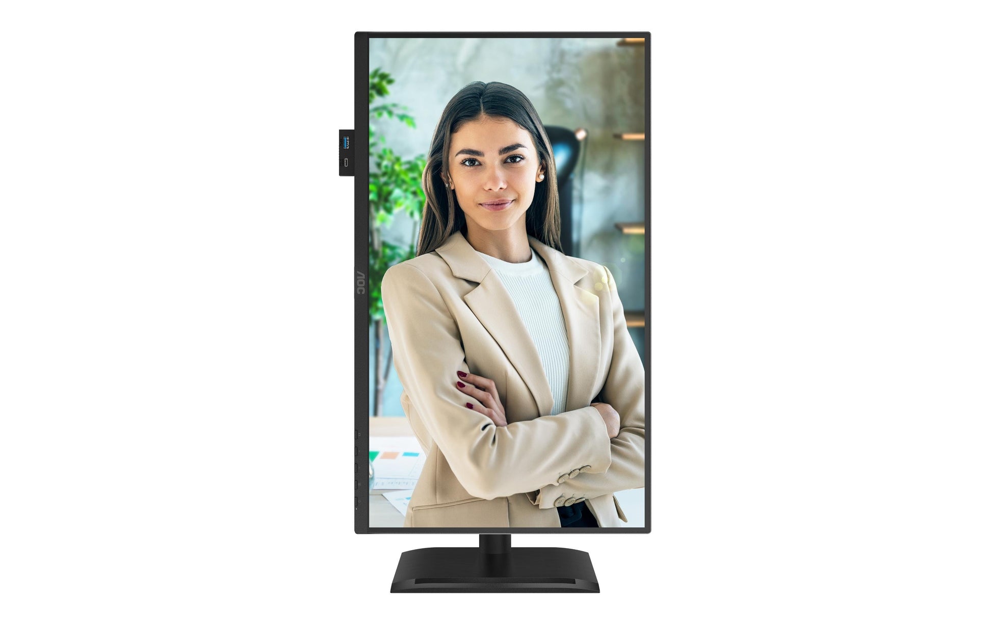 AOC 24P4U – Monitor, 23,8", 1920 × 1080 (Full HD), IPS, 60 Hz, VESA 100 × 100, Schwarz